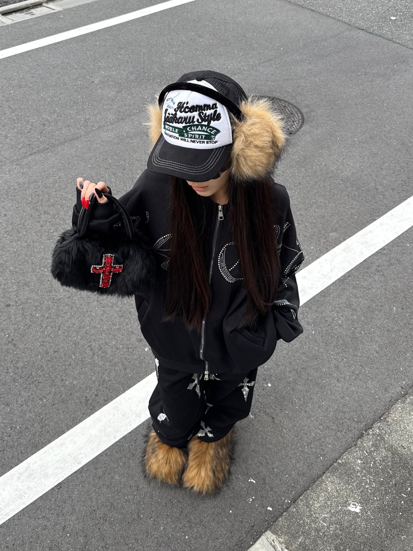 クロスラメスウェットパンツ DPB86167