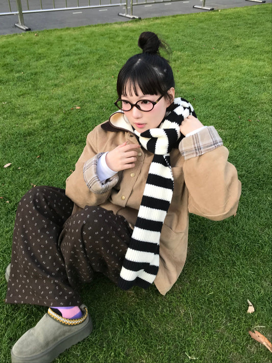 ボーダーニットマフラー DPB85372