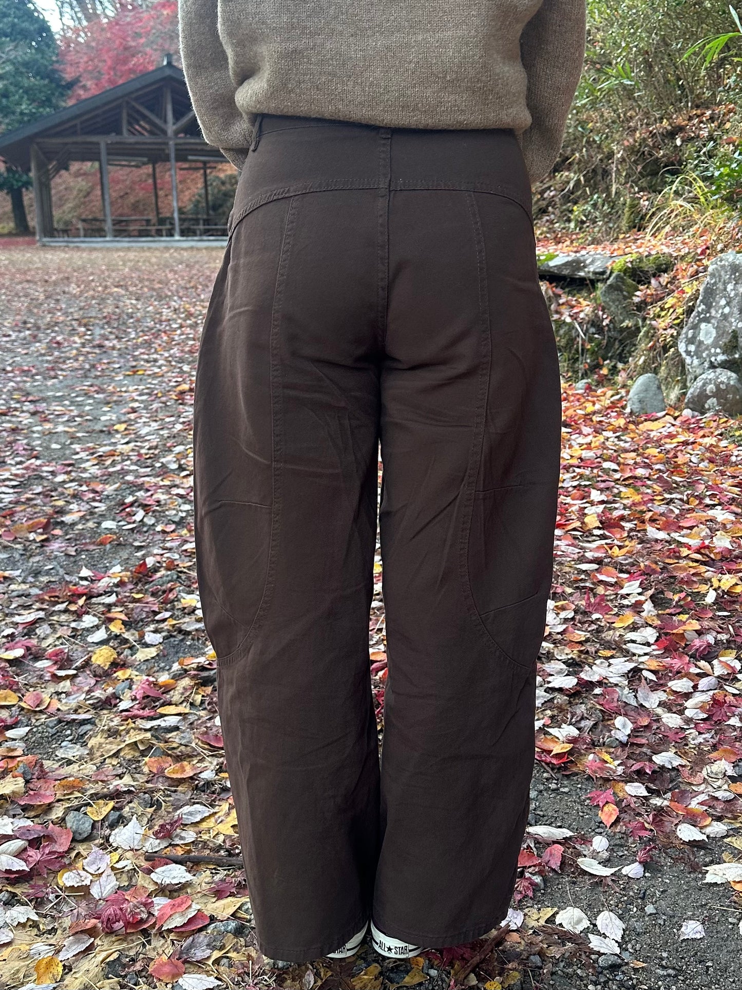 ステッチデザインブラウンパンツ DPB95069