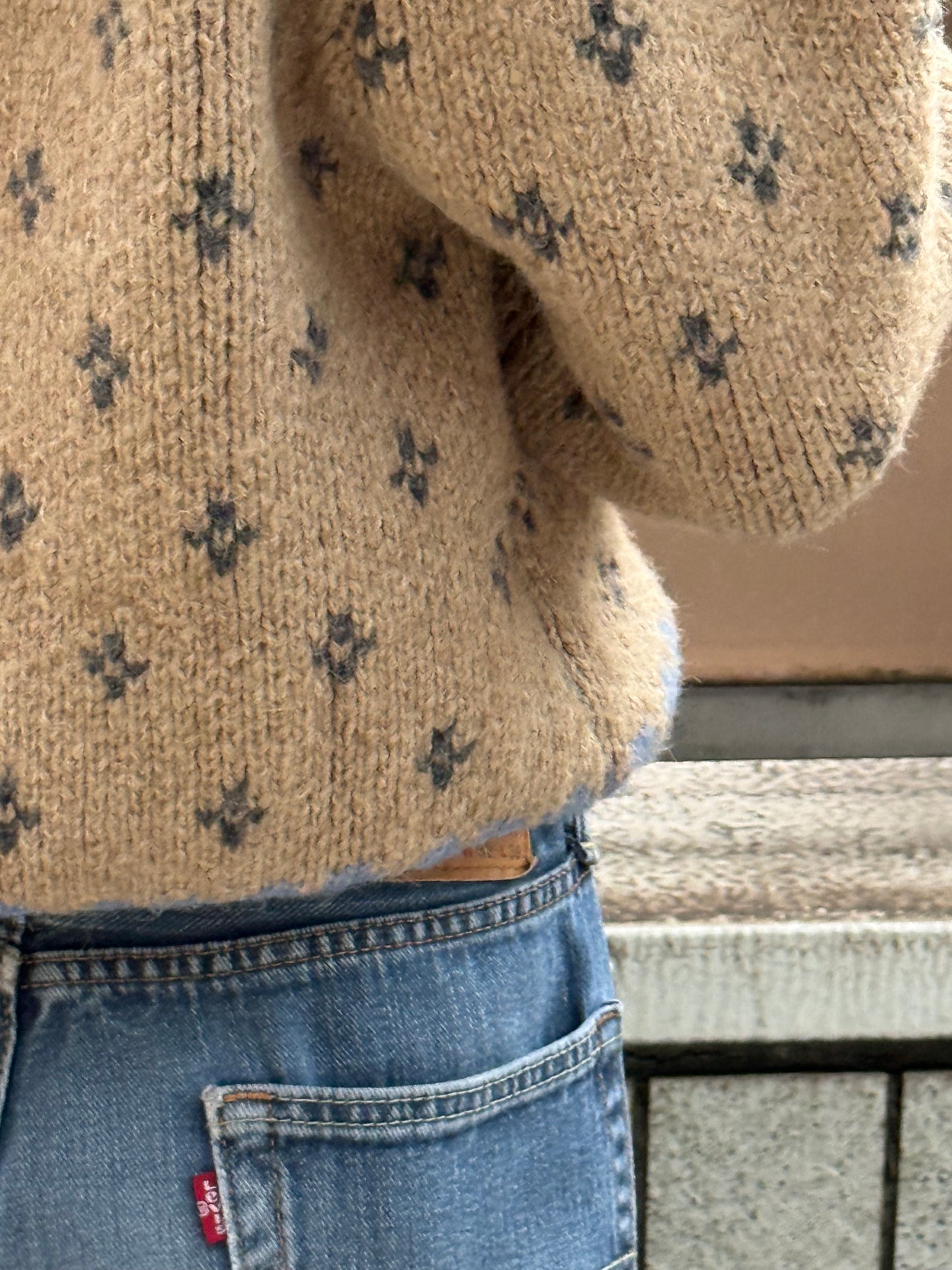 ラウンドネックスクリーンセーター DPA43710