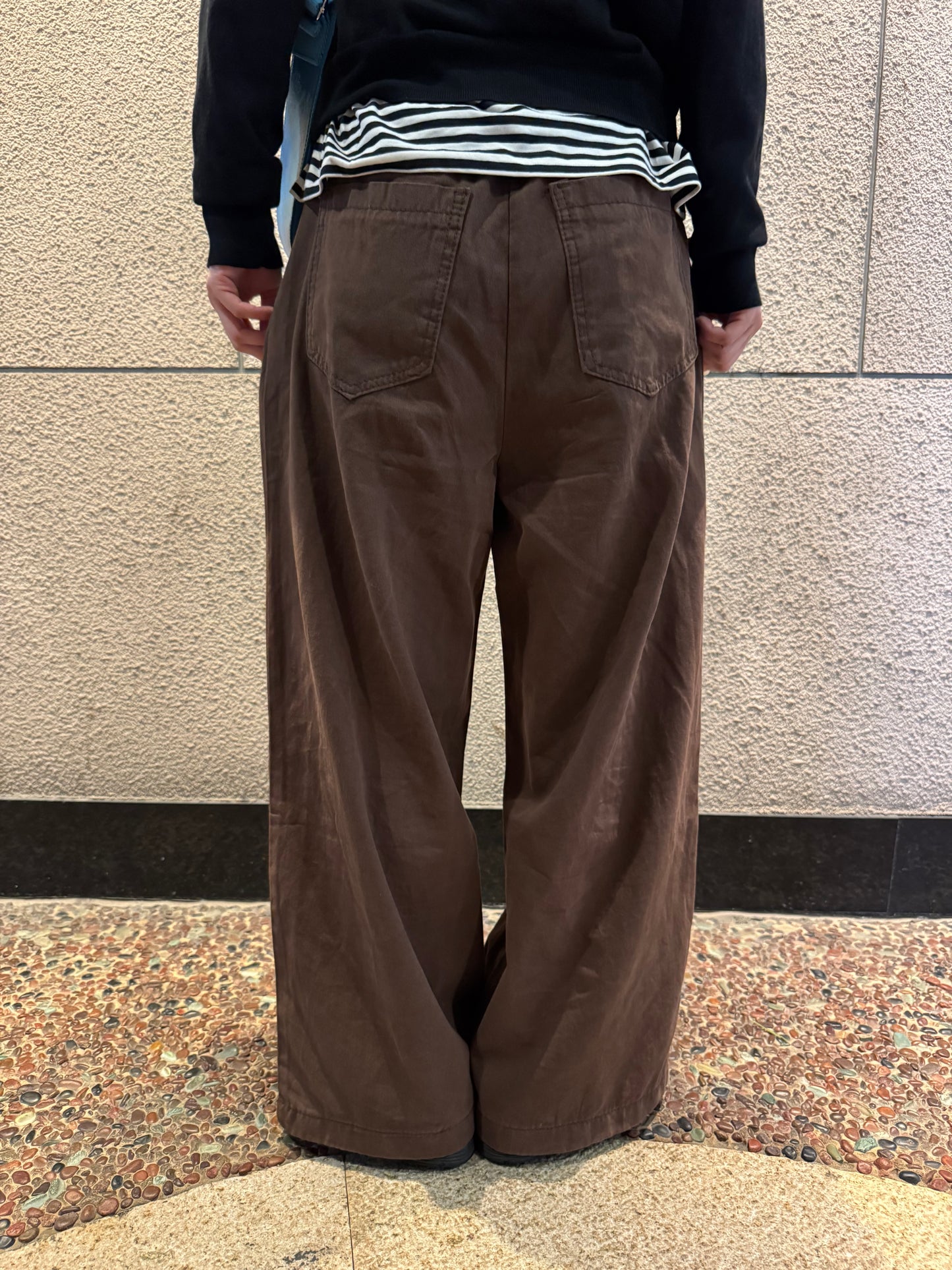 ブラウンワイドパンツ DPC07032