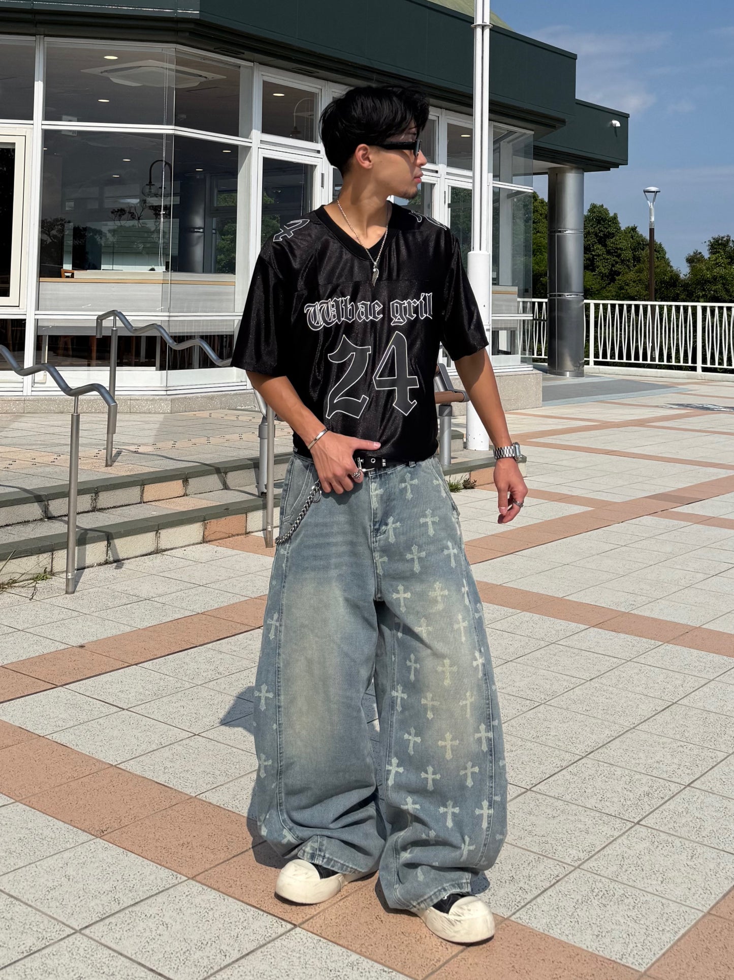 クロスオーバーデニムパンツ DPB90254