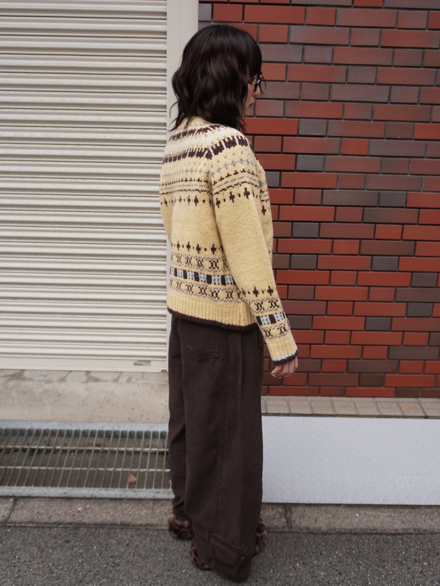 ロワーポケットブラウンカーブパンツ DPB85393