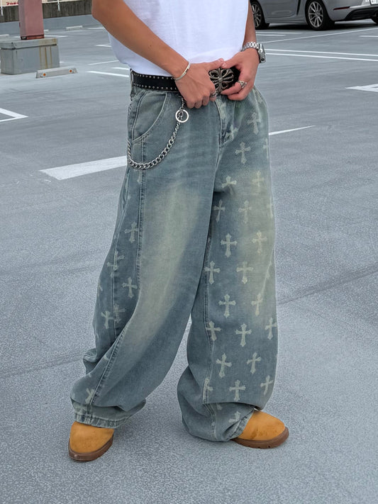 クロスオーバーデニムパンツ DPB90254