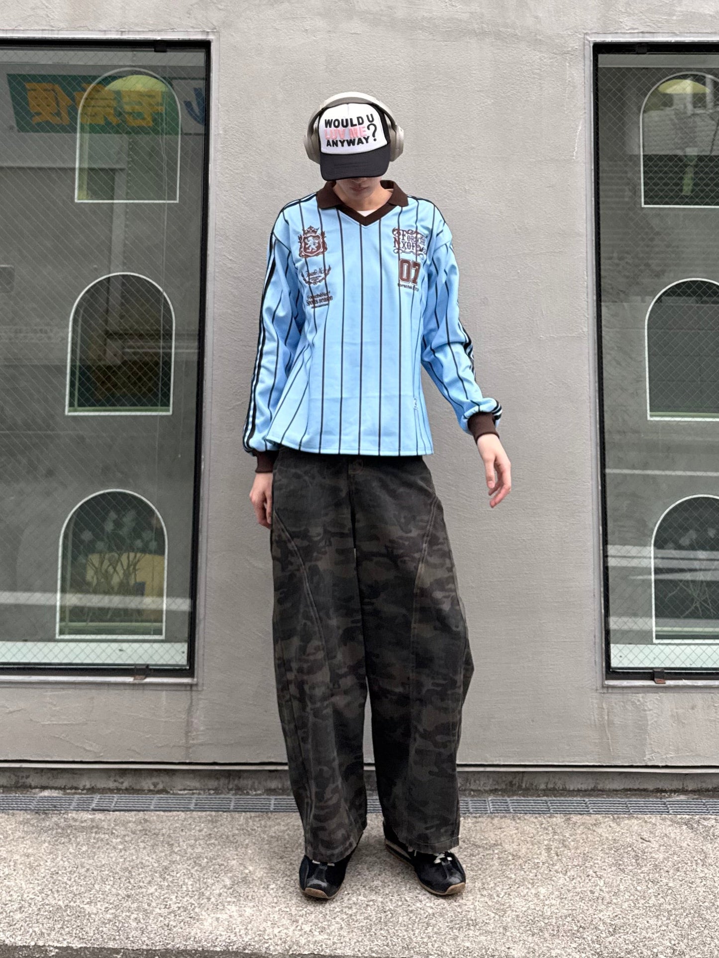 カモフラワイドデニムパンツ DPC05031