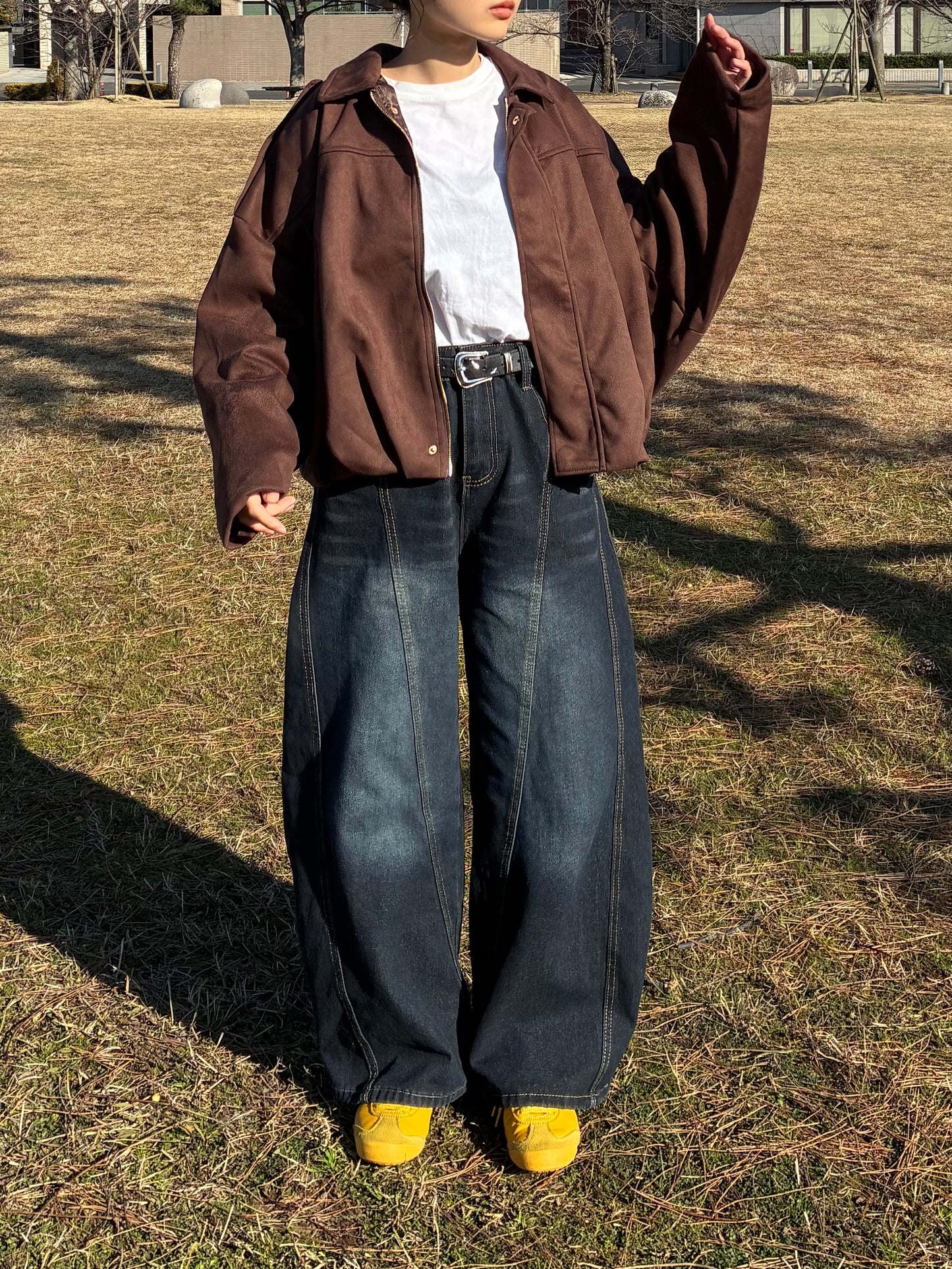 ブラウンスエードジャケット DPA61453