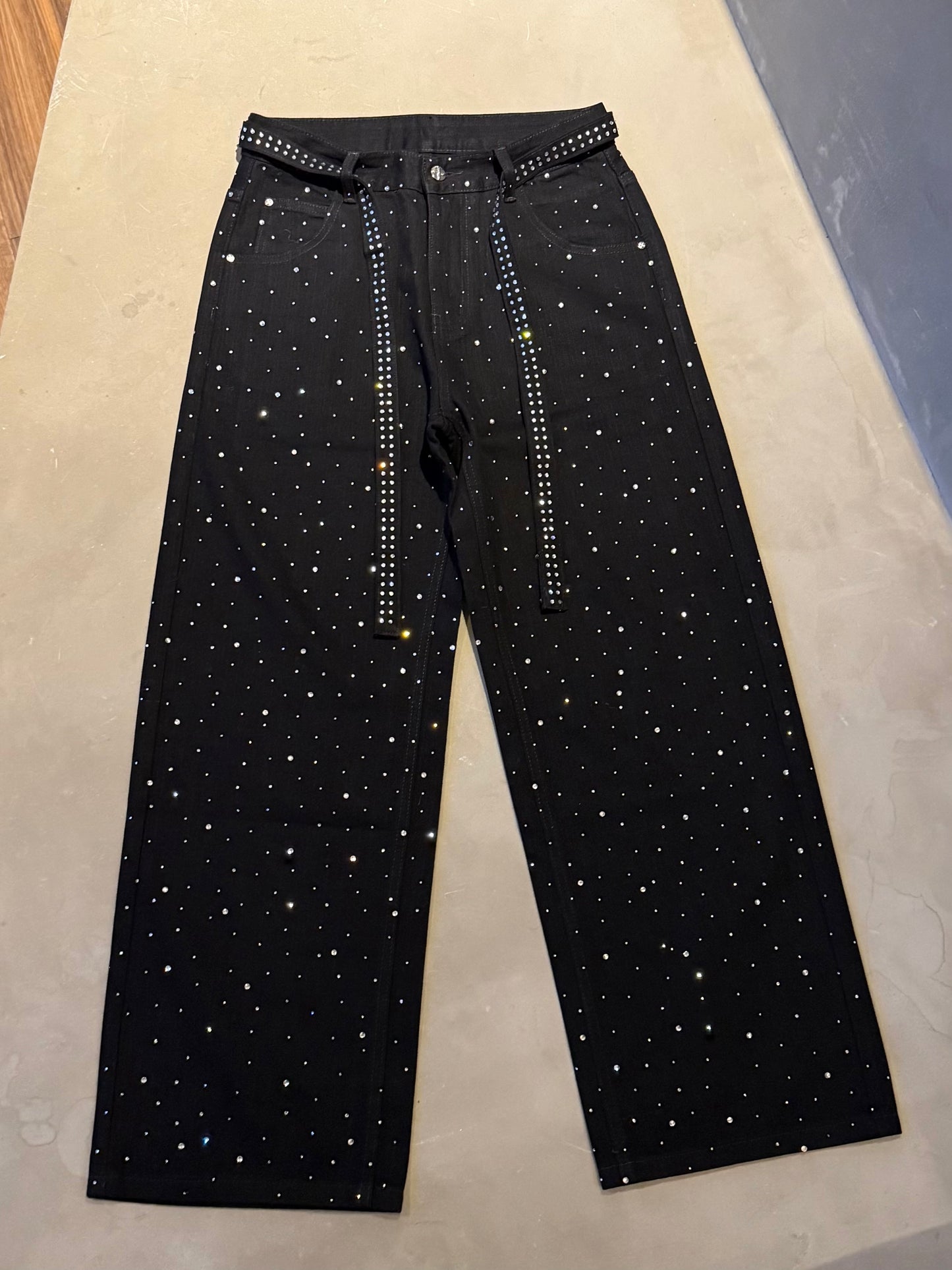 ラメストレードデニムパンツ DPB86168