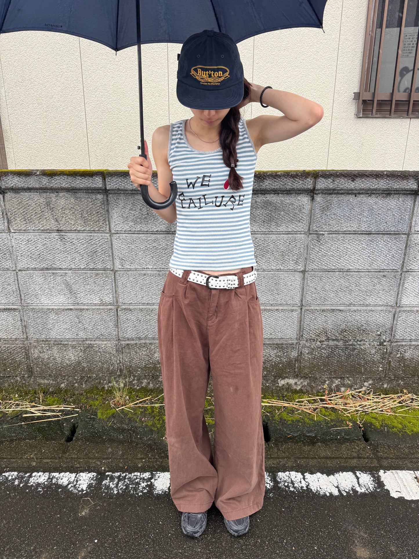 ブラウンワイドパンツ DPC07032