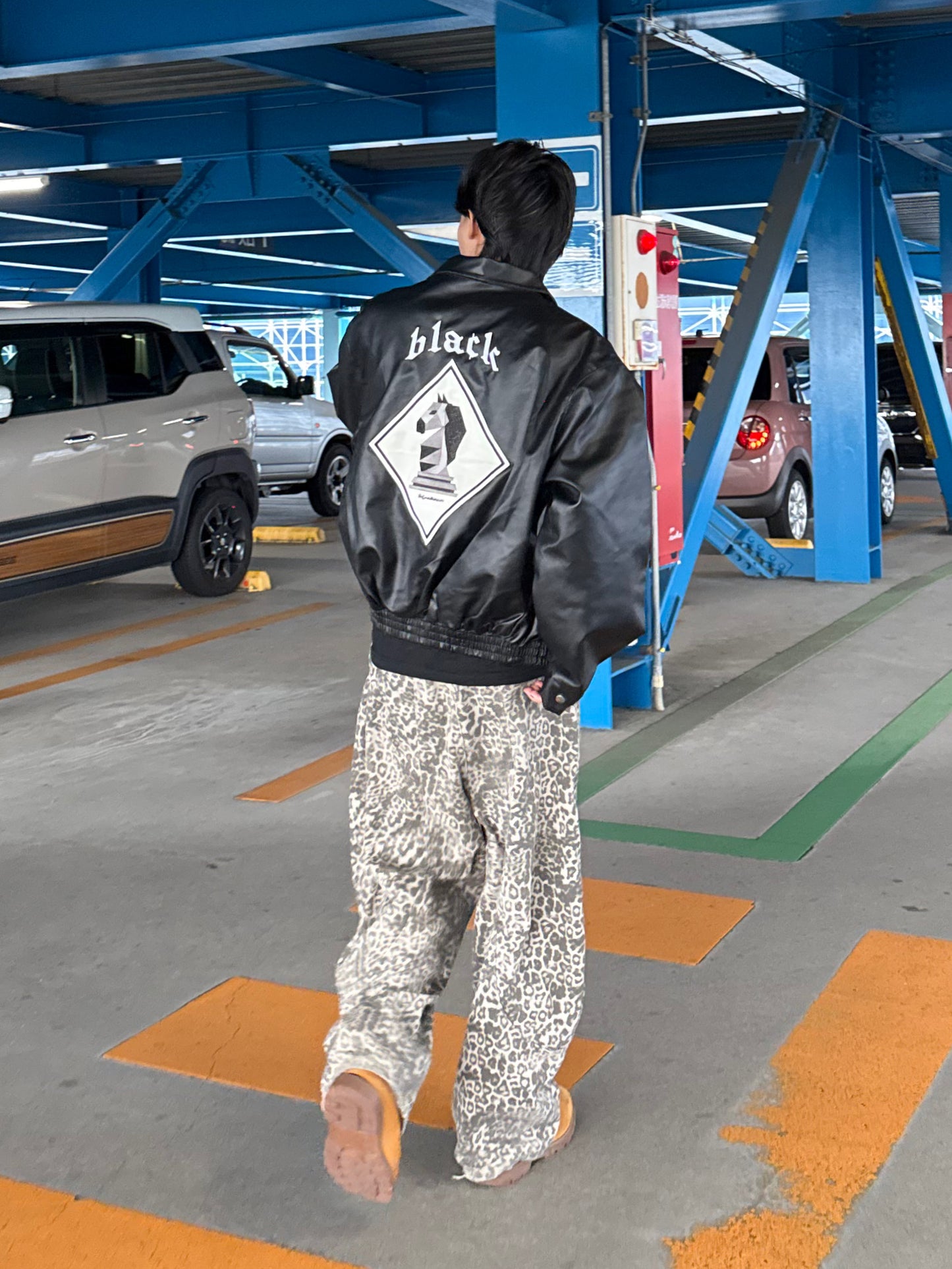 フェイクレザーバックロゴアウター DPB90041