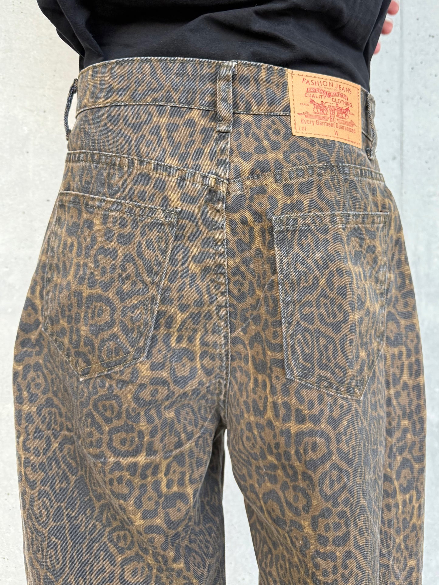 レオパードデニムパンツ DPB90234