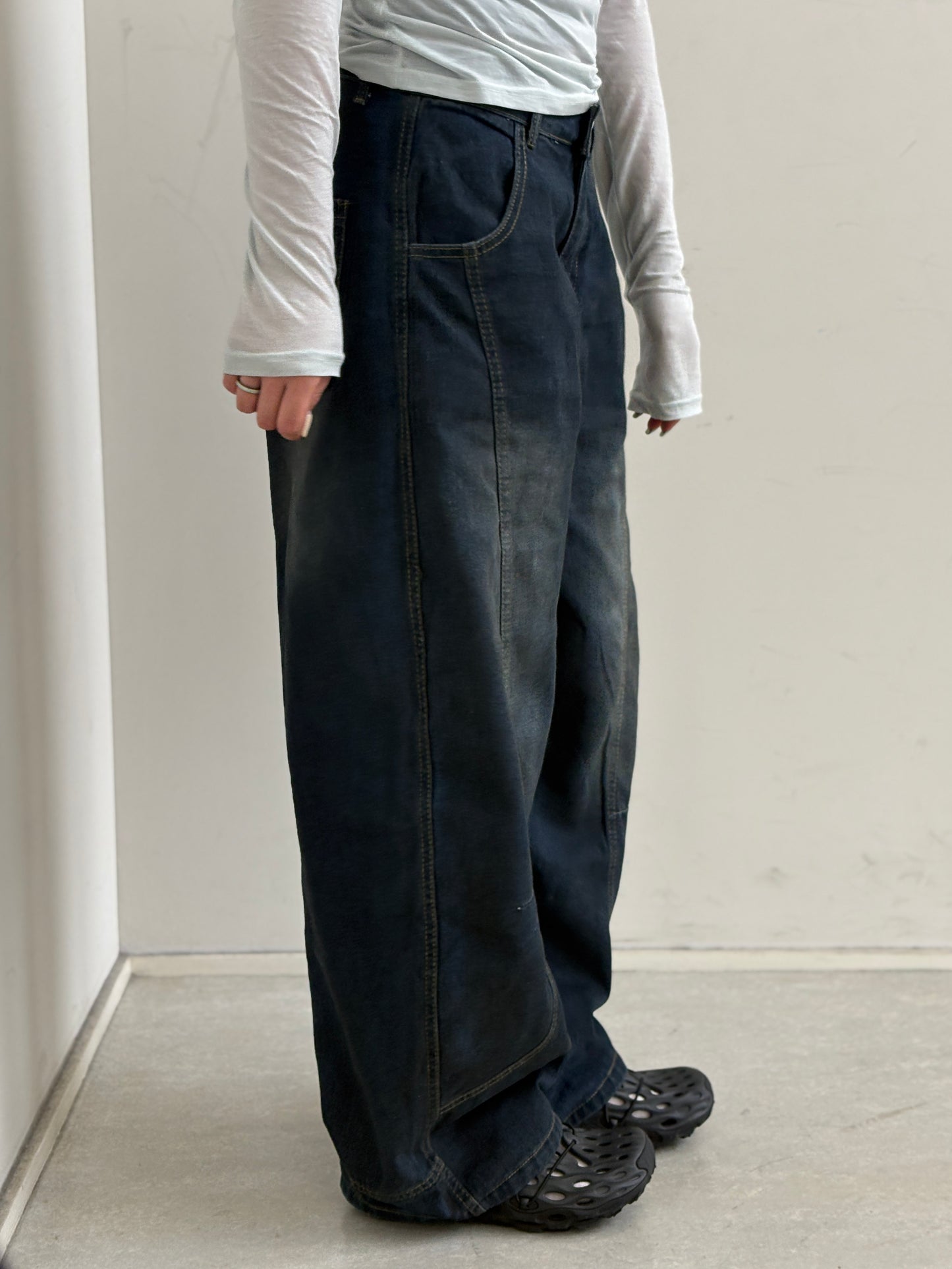 ワイドレッグカーブパンツ DPC08053
