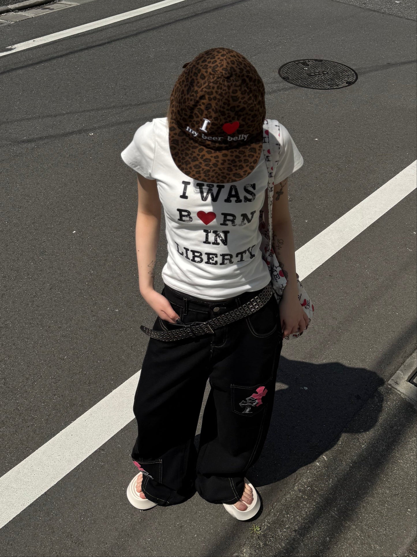 ハートロゴクロップドTシャツ DPB86261