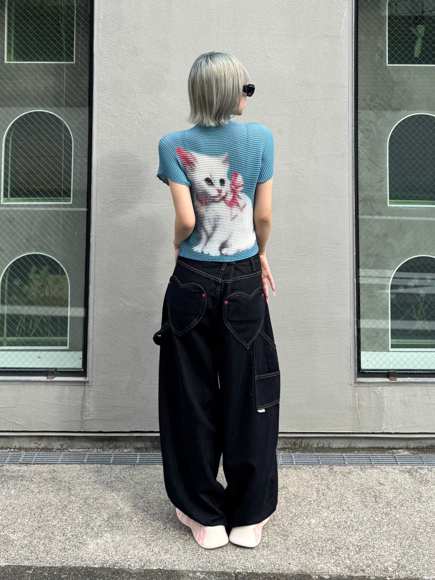 【即納】ハートポケットデニムパンツ DPB91173S
