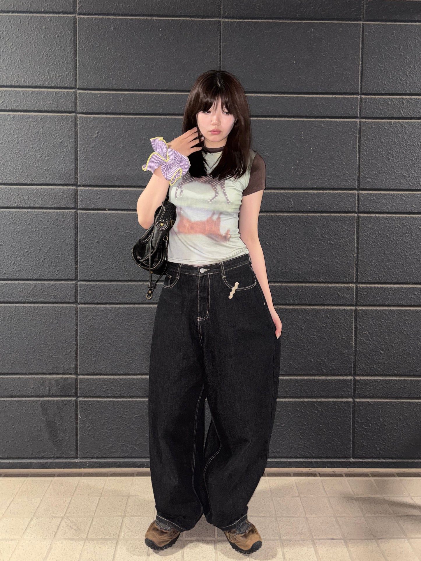 ホースプリントチョコミントTシャツ DPC08020