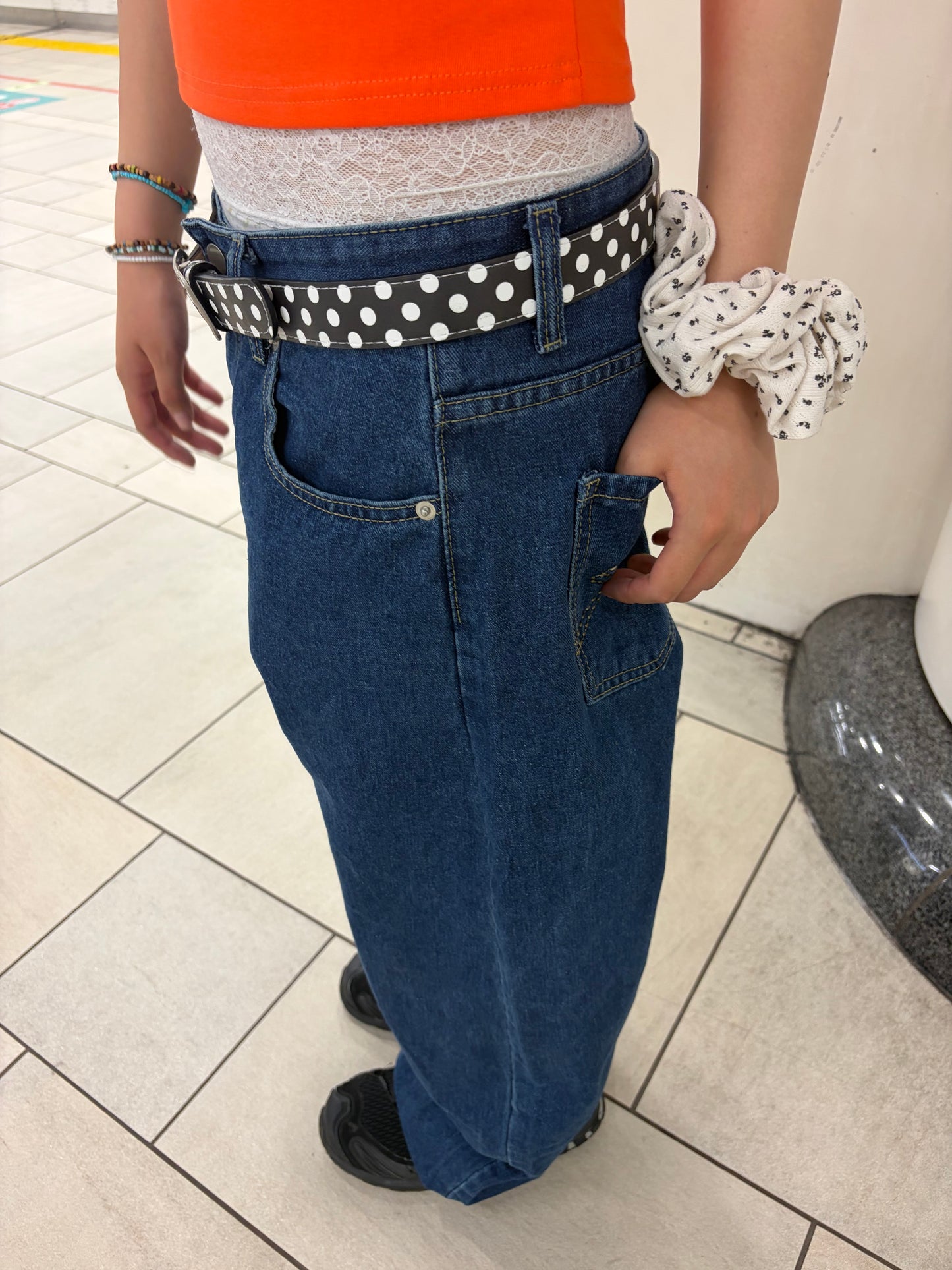 ワイドフィットデニムパンツ DPB92157