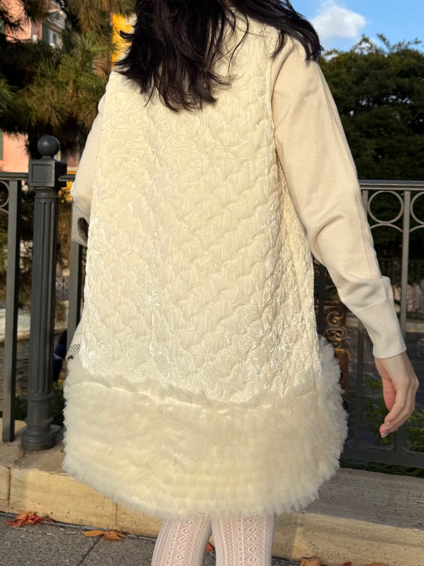 キルティングファーワンピース DPA43712