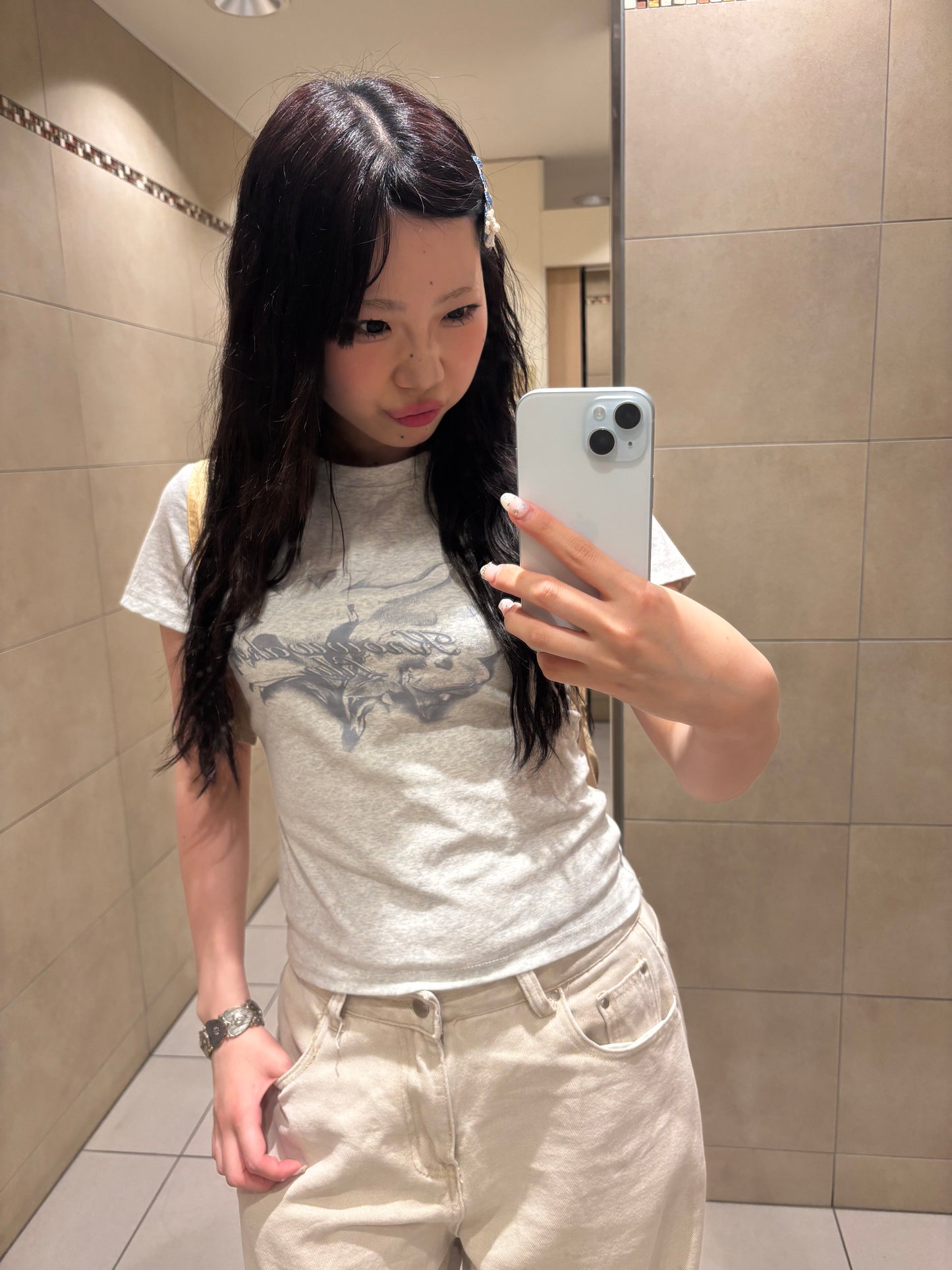 ニュアンスプリントTシャツ DPB89019