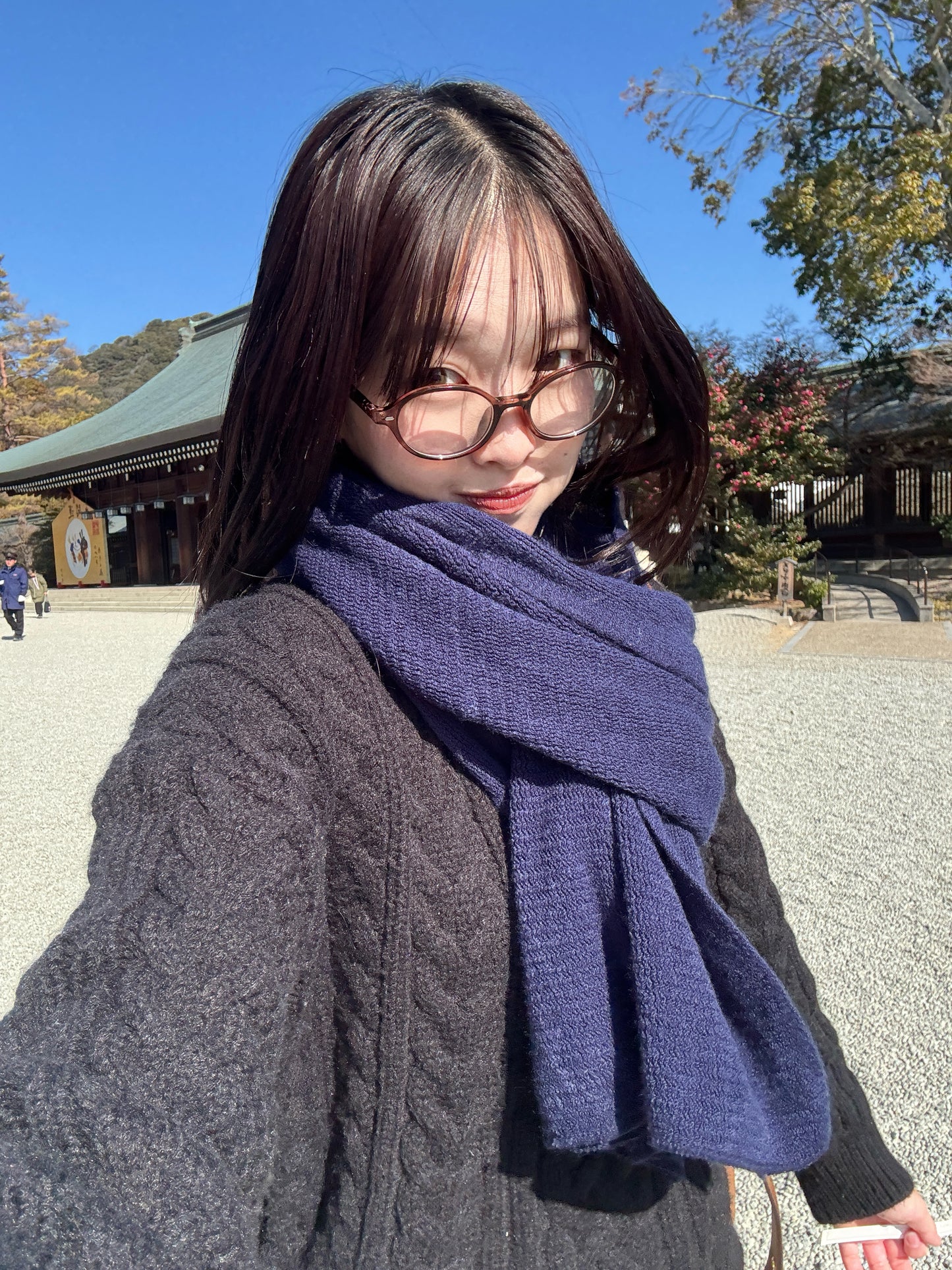 ネイビーニットマフラー DPB63270