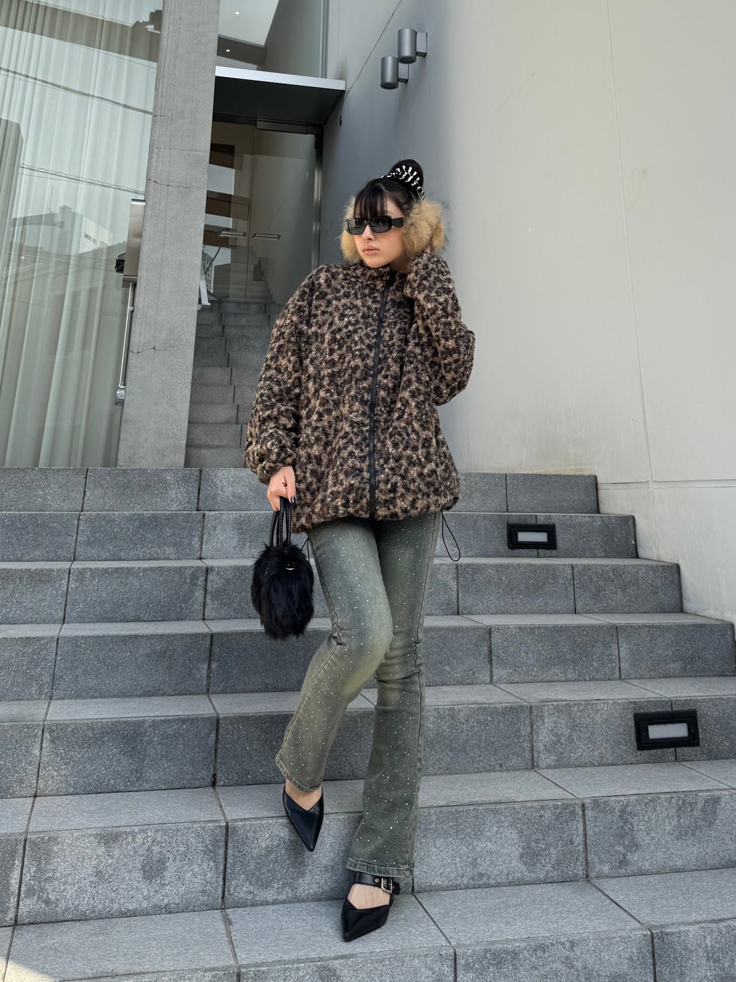 ラメフレアデニムパンツ DPB86159