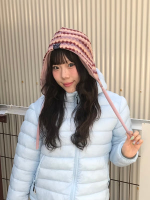 リバーシブルチェックフリースハット DPB89154