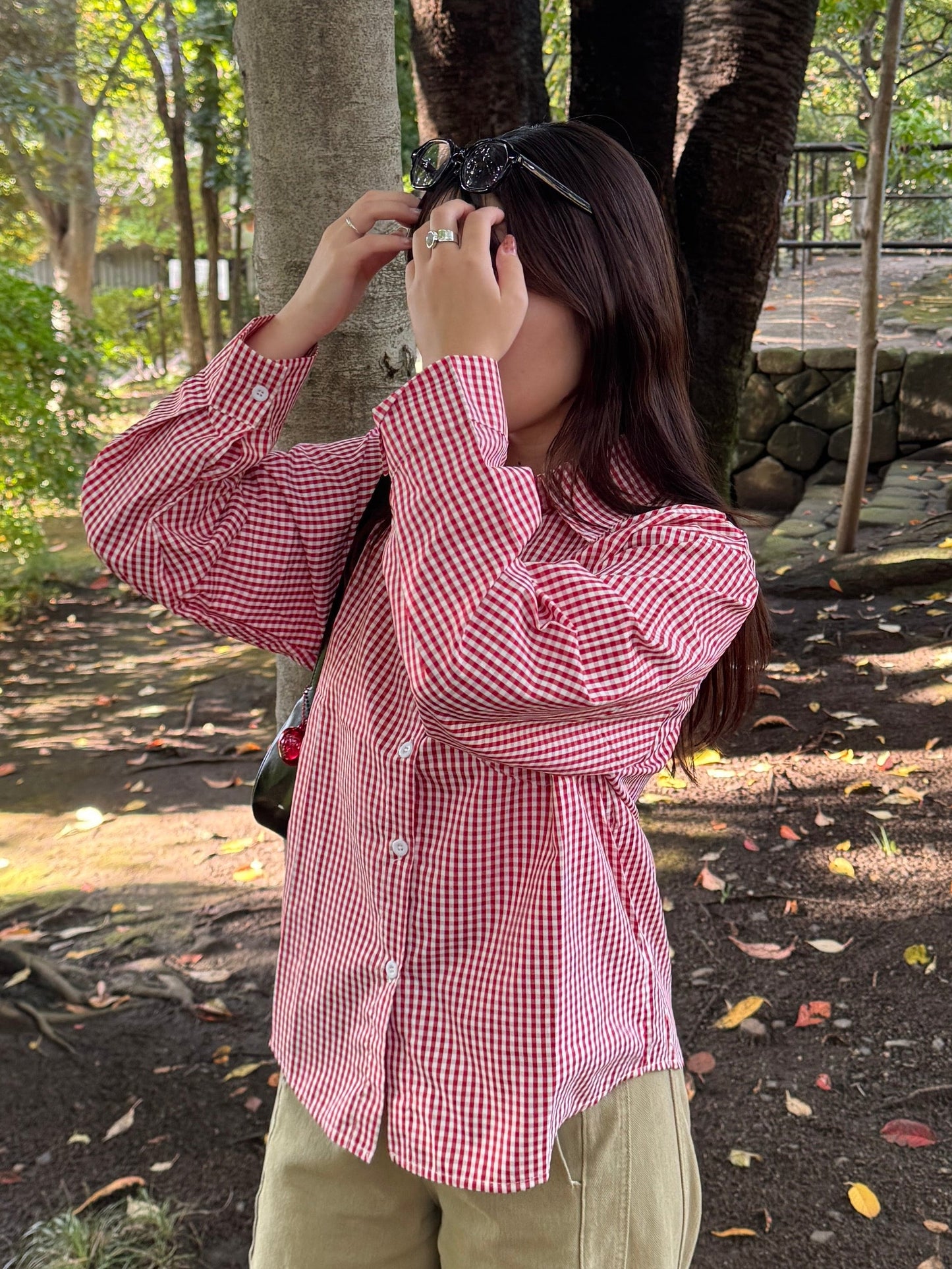 チェックワイドシャツ DPB78194