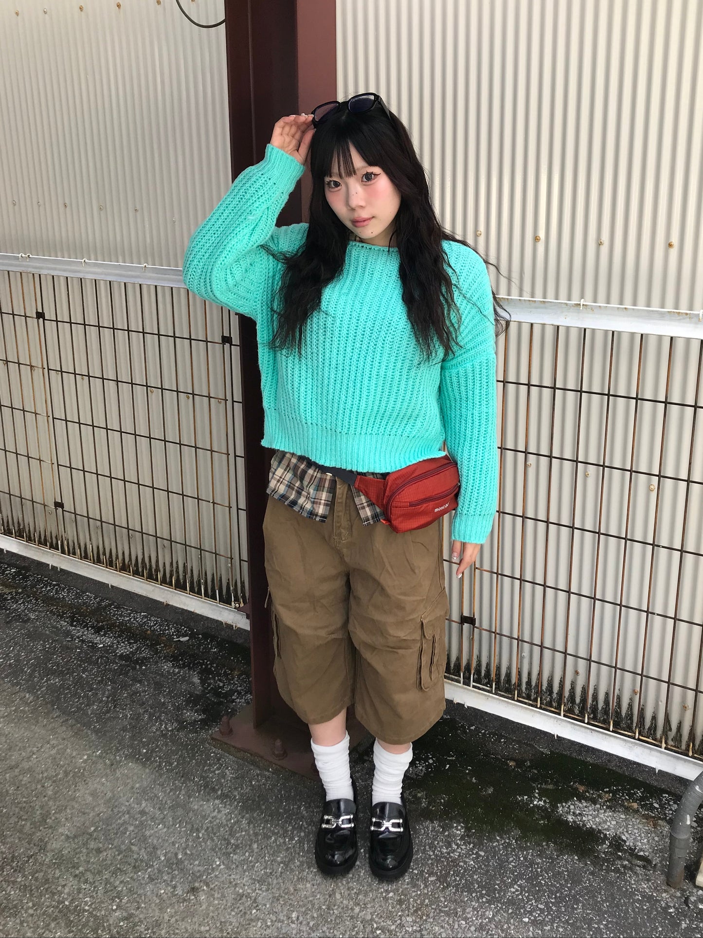ワイドネックニットトップス DPB89216