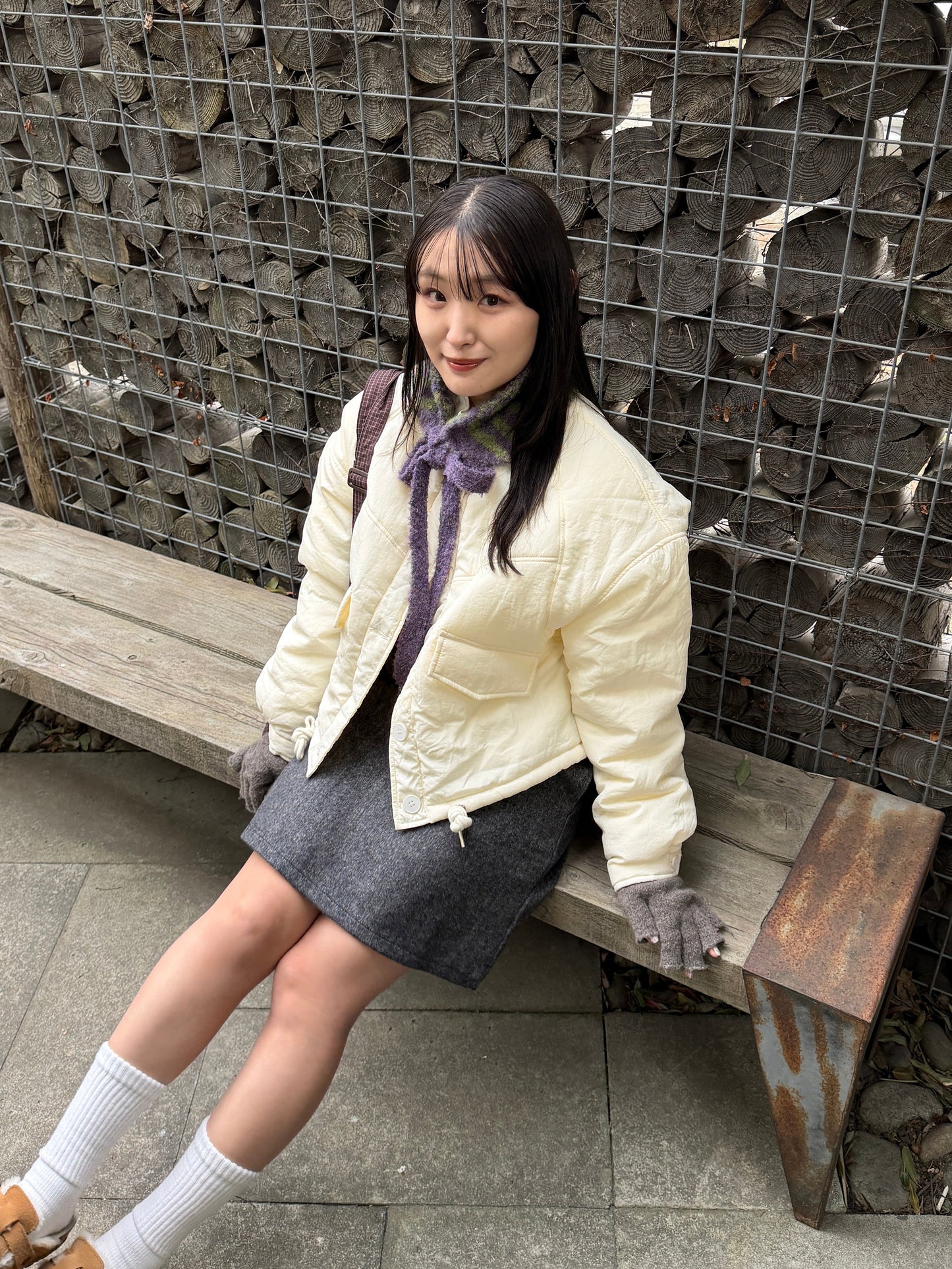 ボーダータイリボンイヤーマフ DPB78261