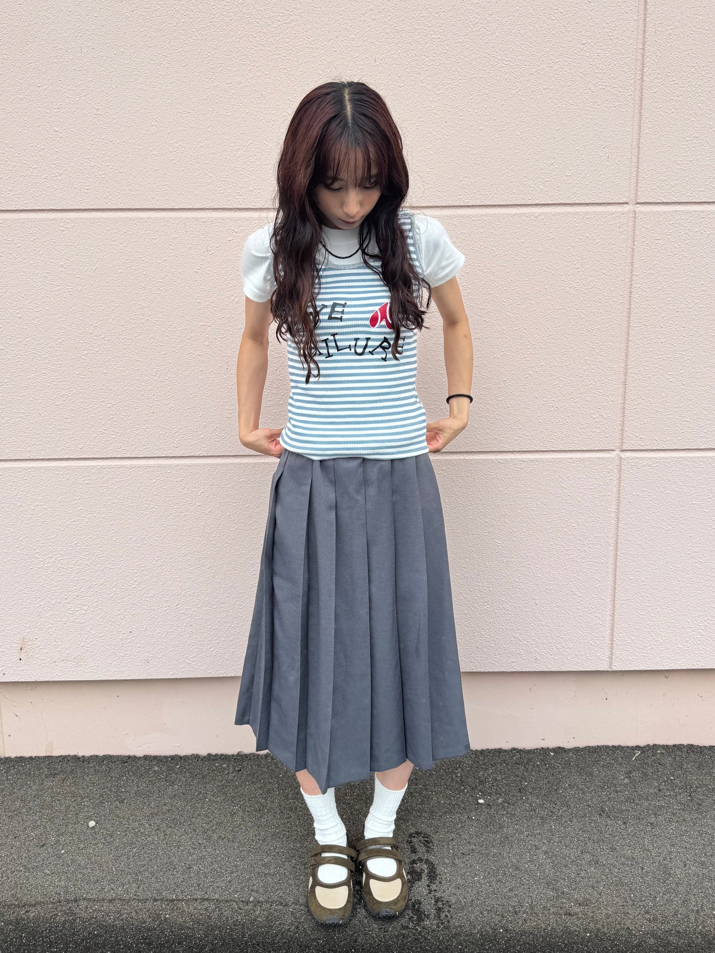 バイカラーボーダータンクトップ DPC07019
