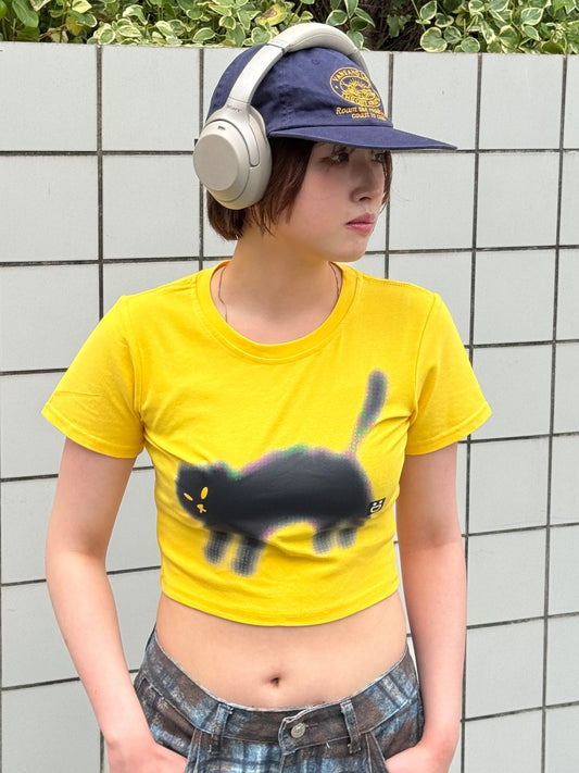 キャットプリントTシャツ DPB91117