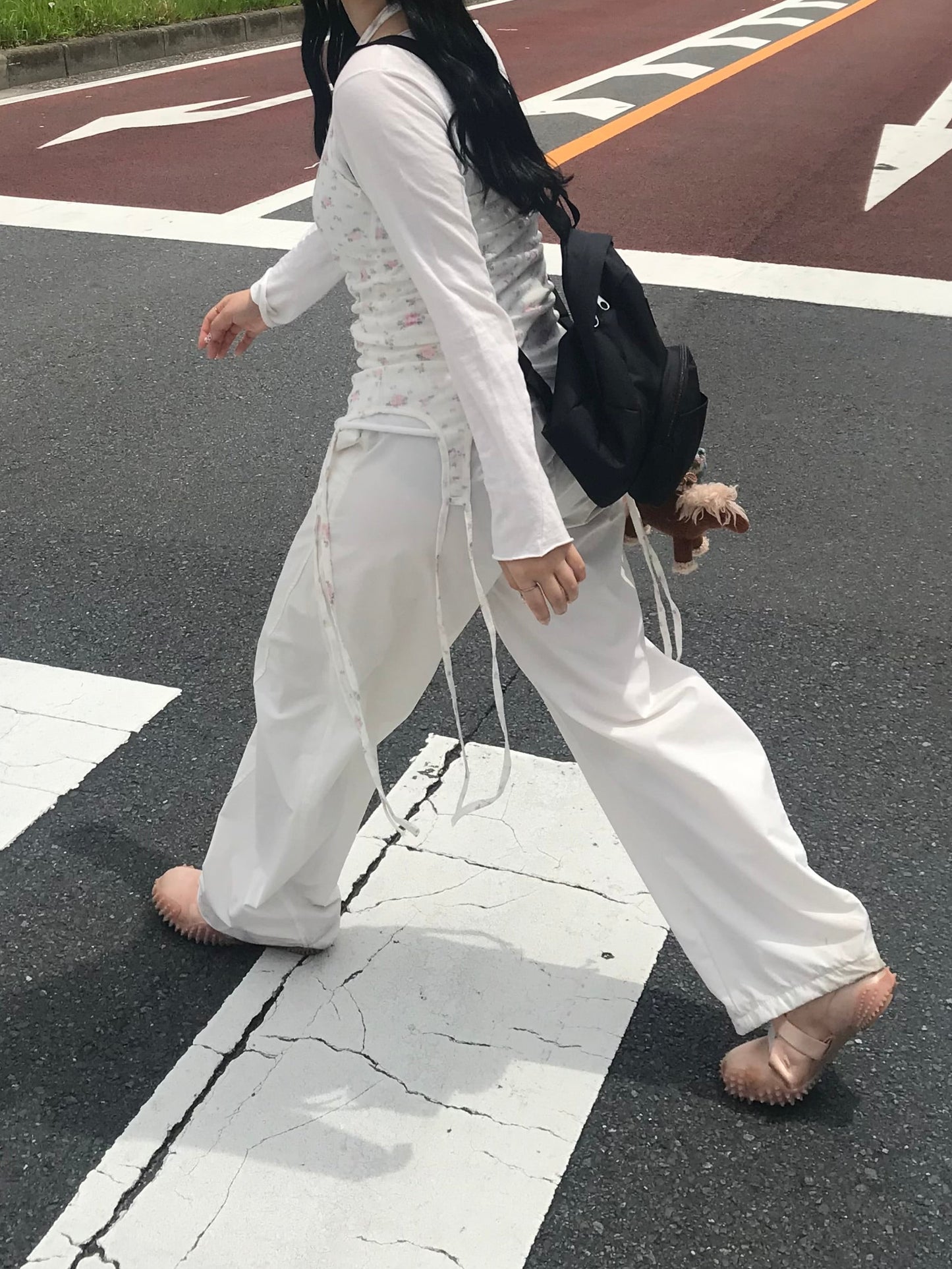 カーブバルーンホワイトパンツ DPC04092