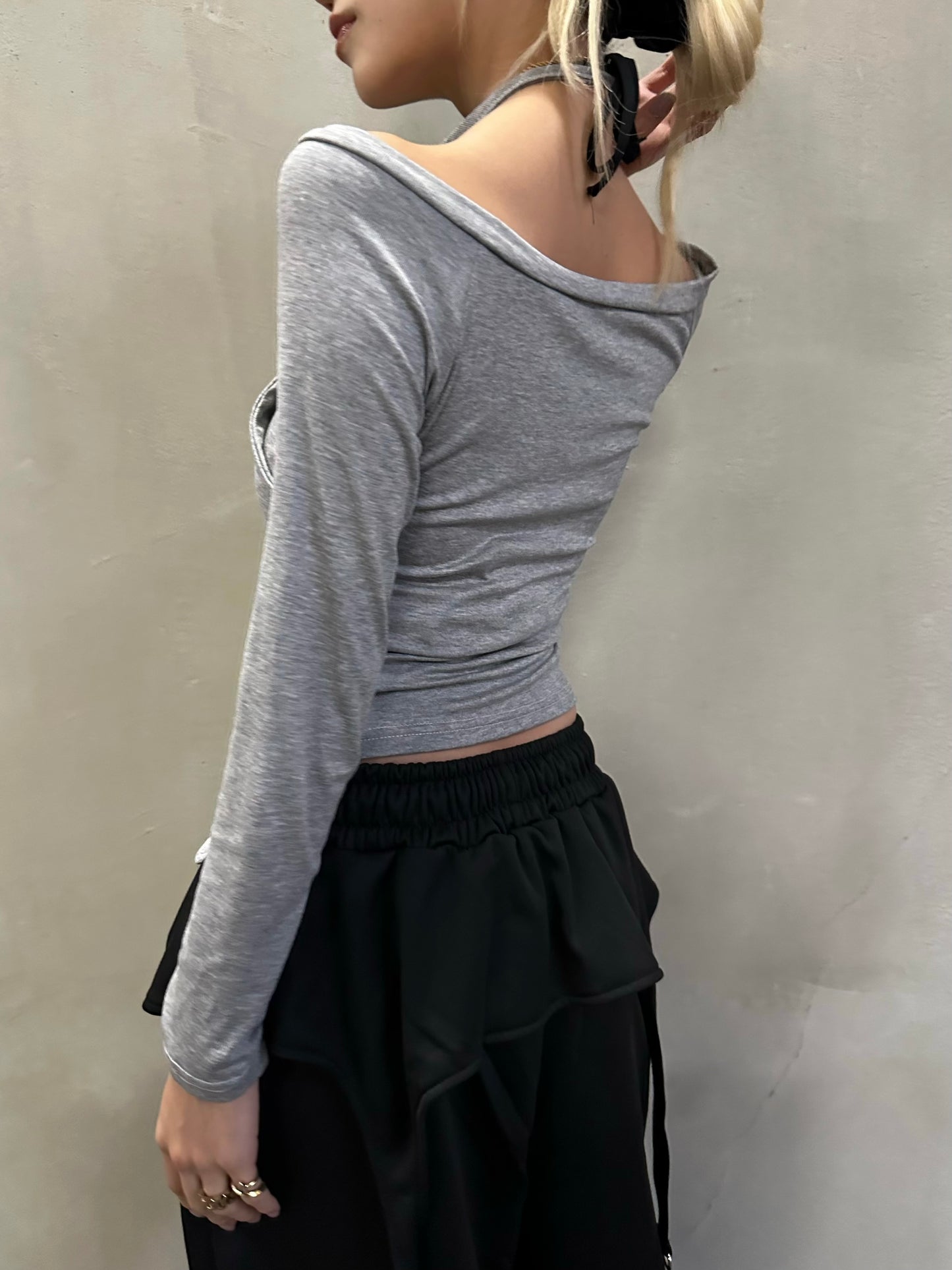 レイヤードオフショルトップス DPB26675