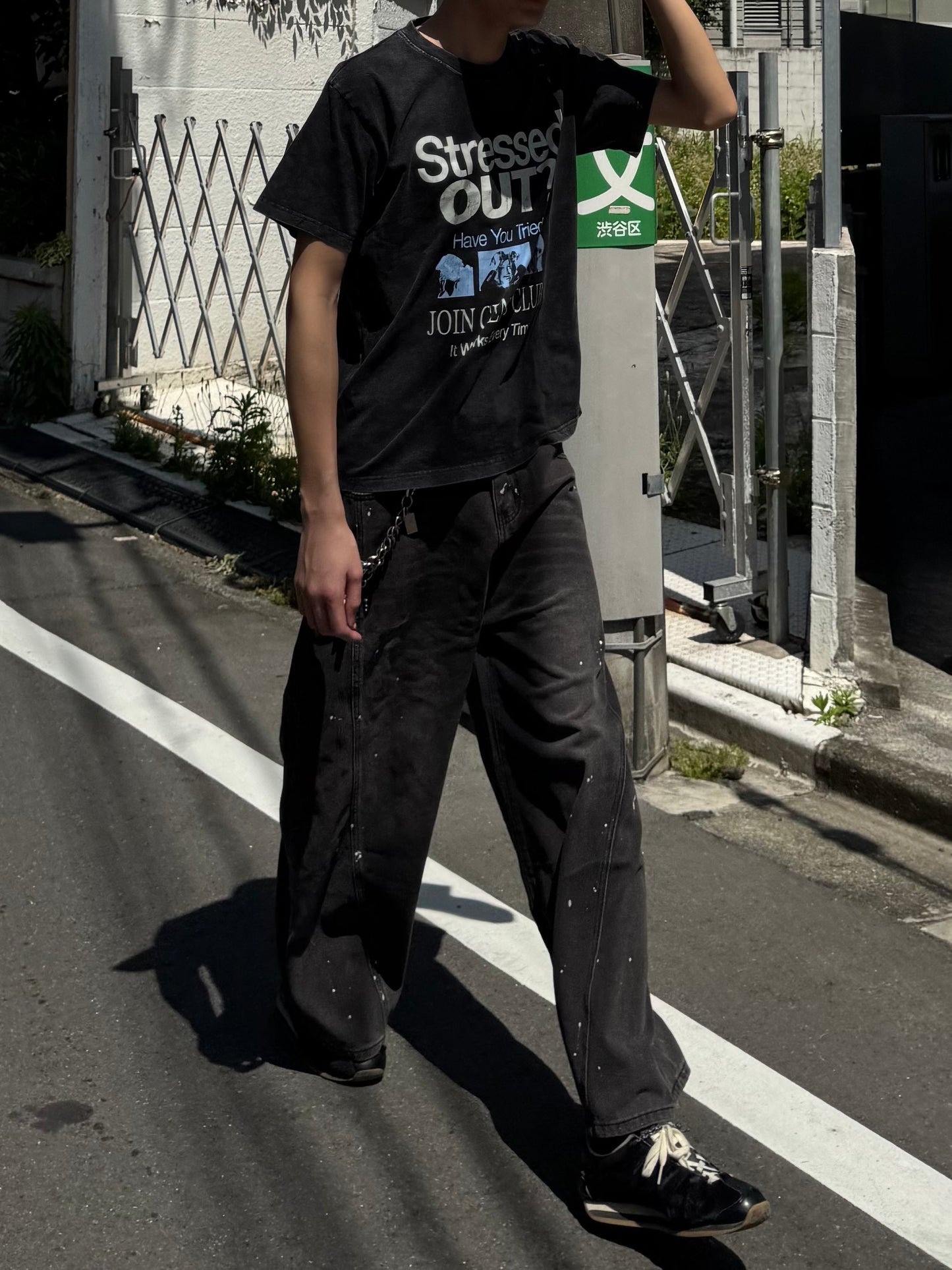 ペイントデザインデニムパンツ DPC05050