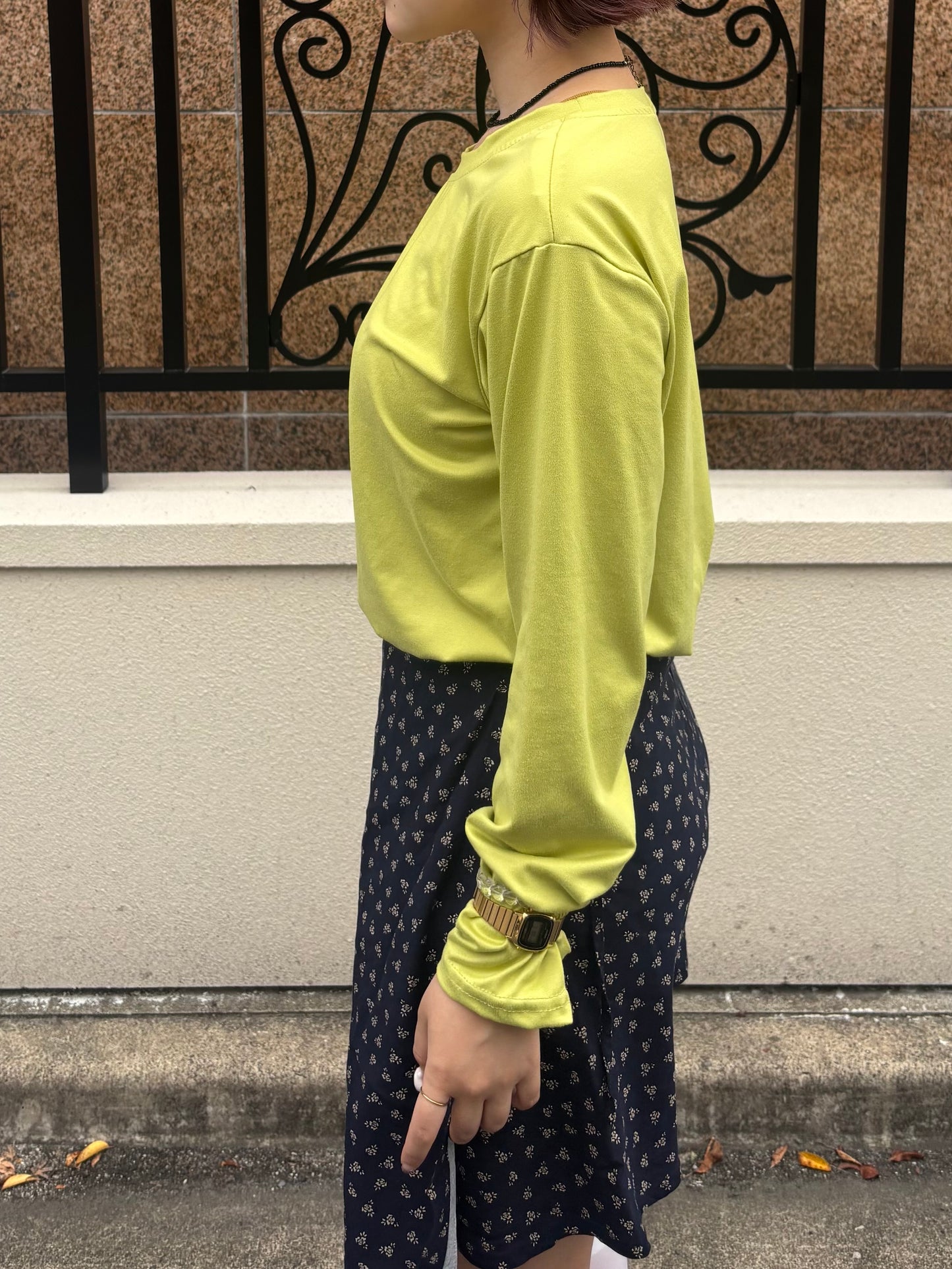 カップ付きベーシックカラーロンT DPC04047