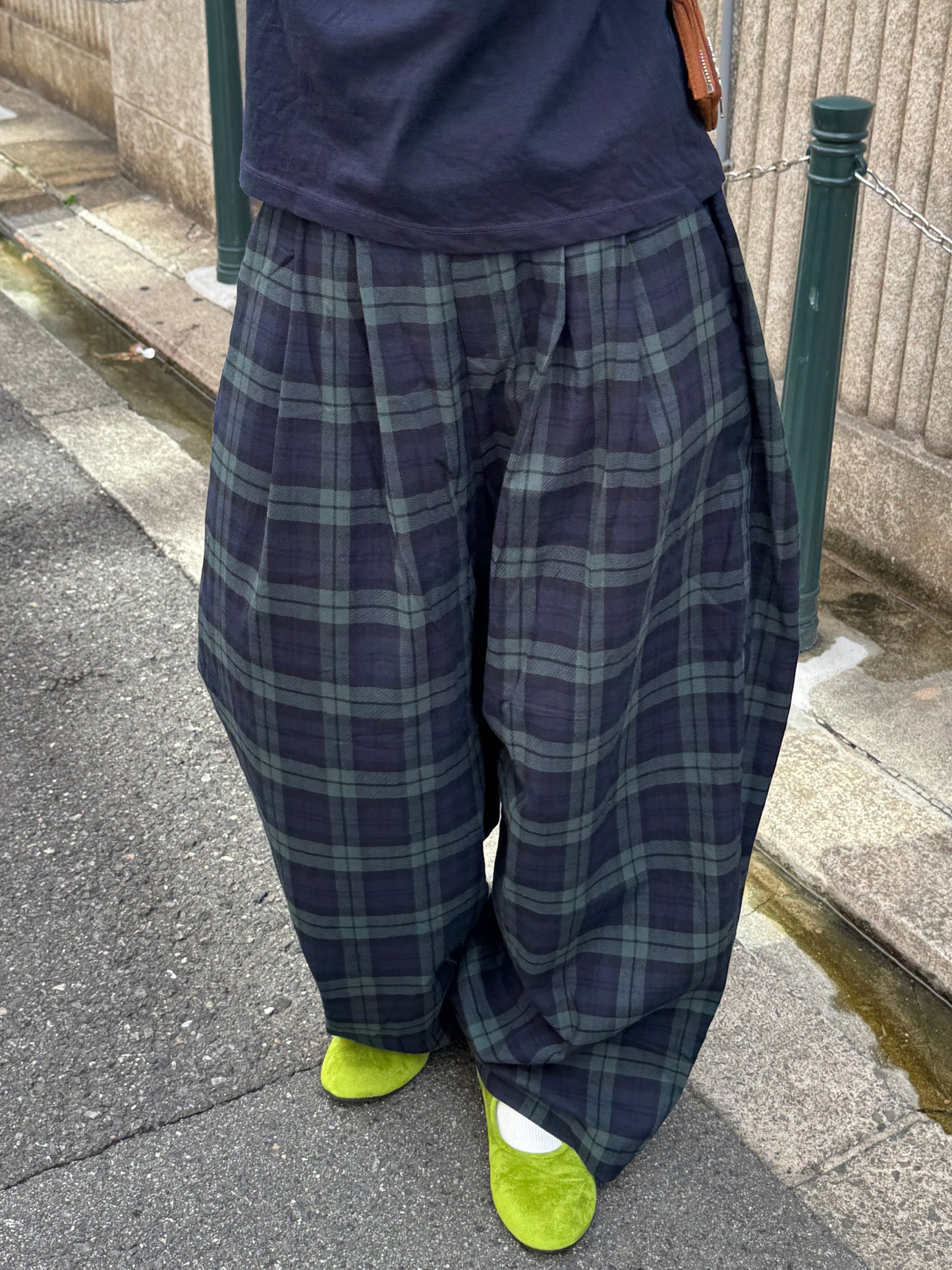 カーブラインチェックパンツ DPB85295