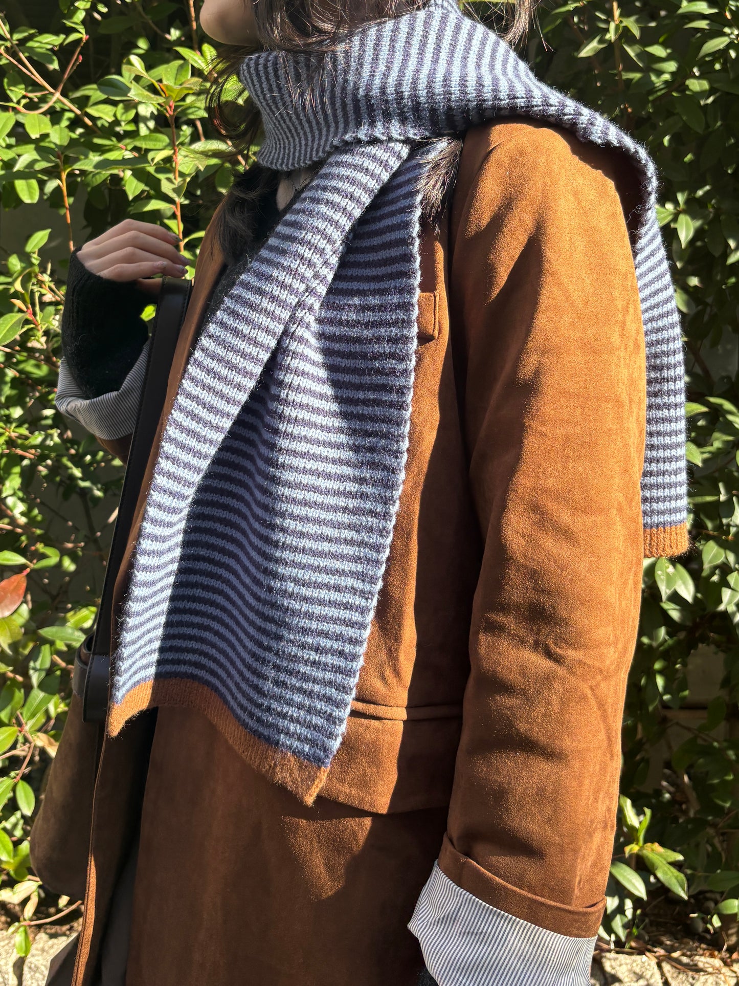 ボーダーニットマフラー DPA43730