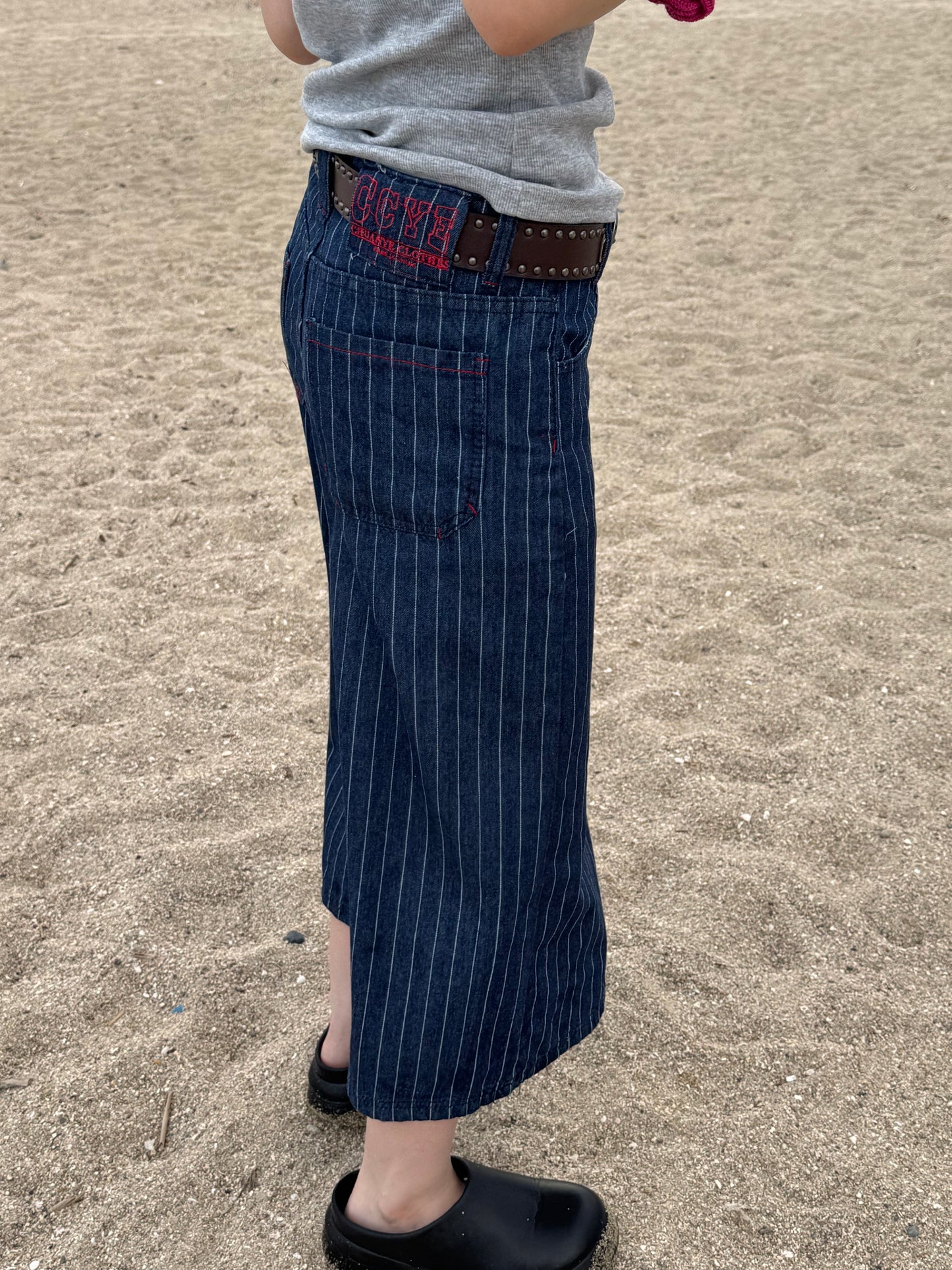 ストライプハーフデニムパンツ DPB85277