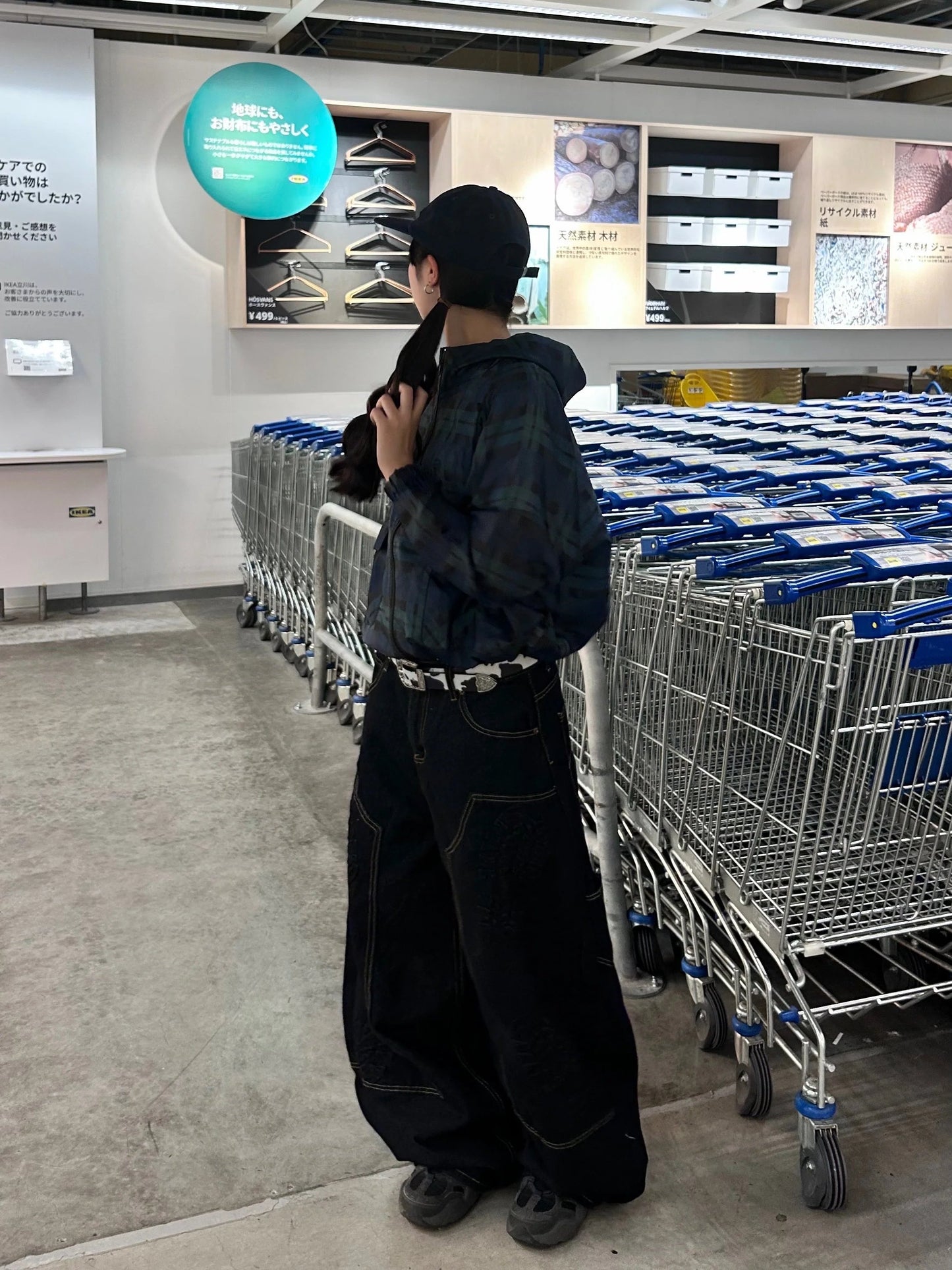 チェックナイロンジャケット DPB92009