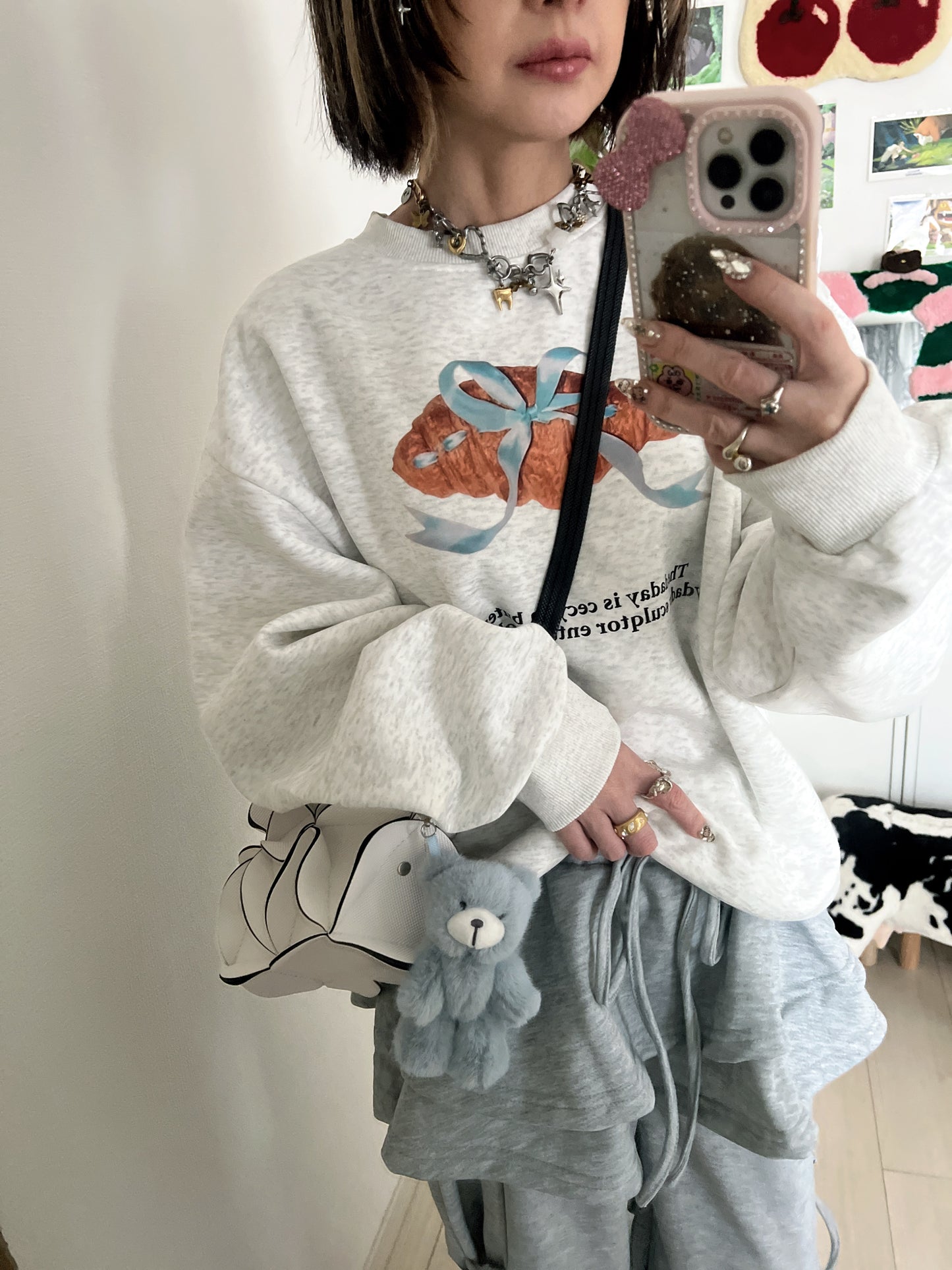 クロワッサンリボンスウェット DPB79210