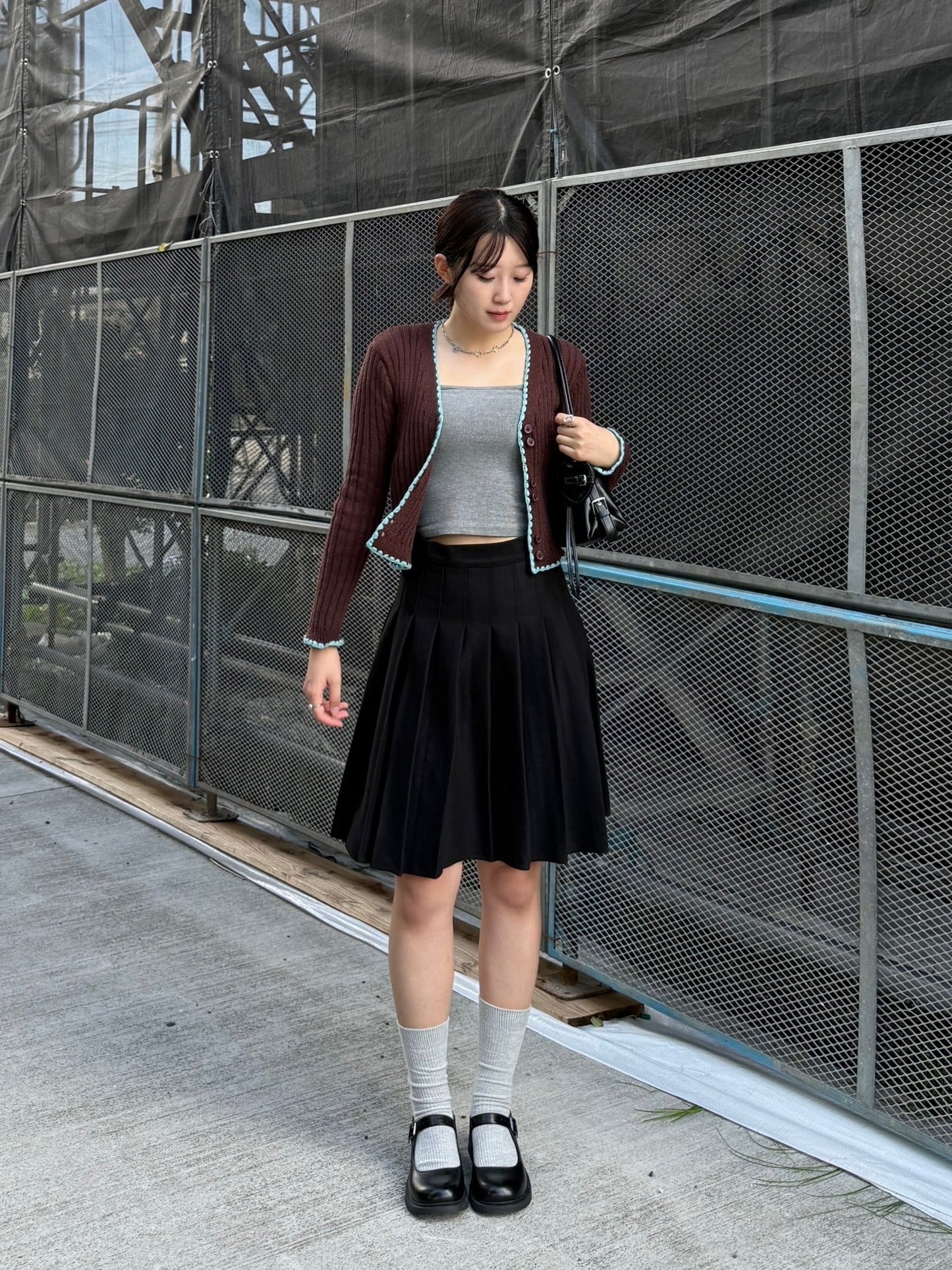 バイカラーニットトップス DPB93014