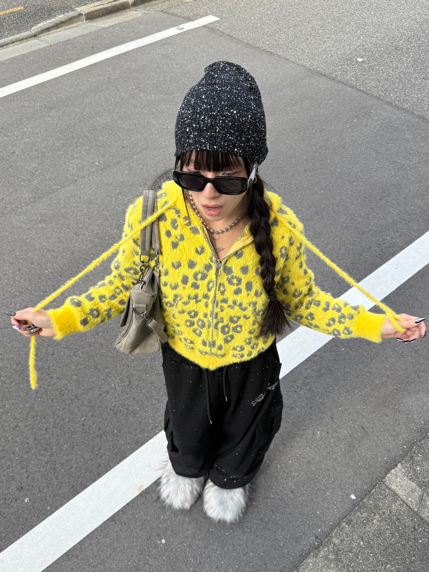 レオパードジップニット DPB86143