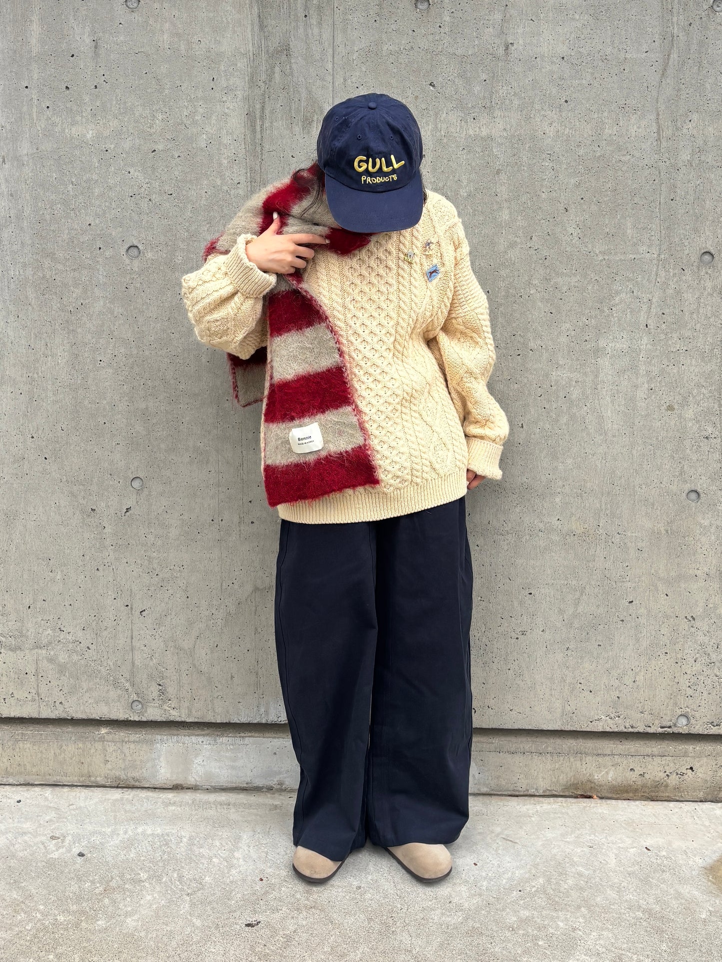 ボーダーマフラー DPB84099