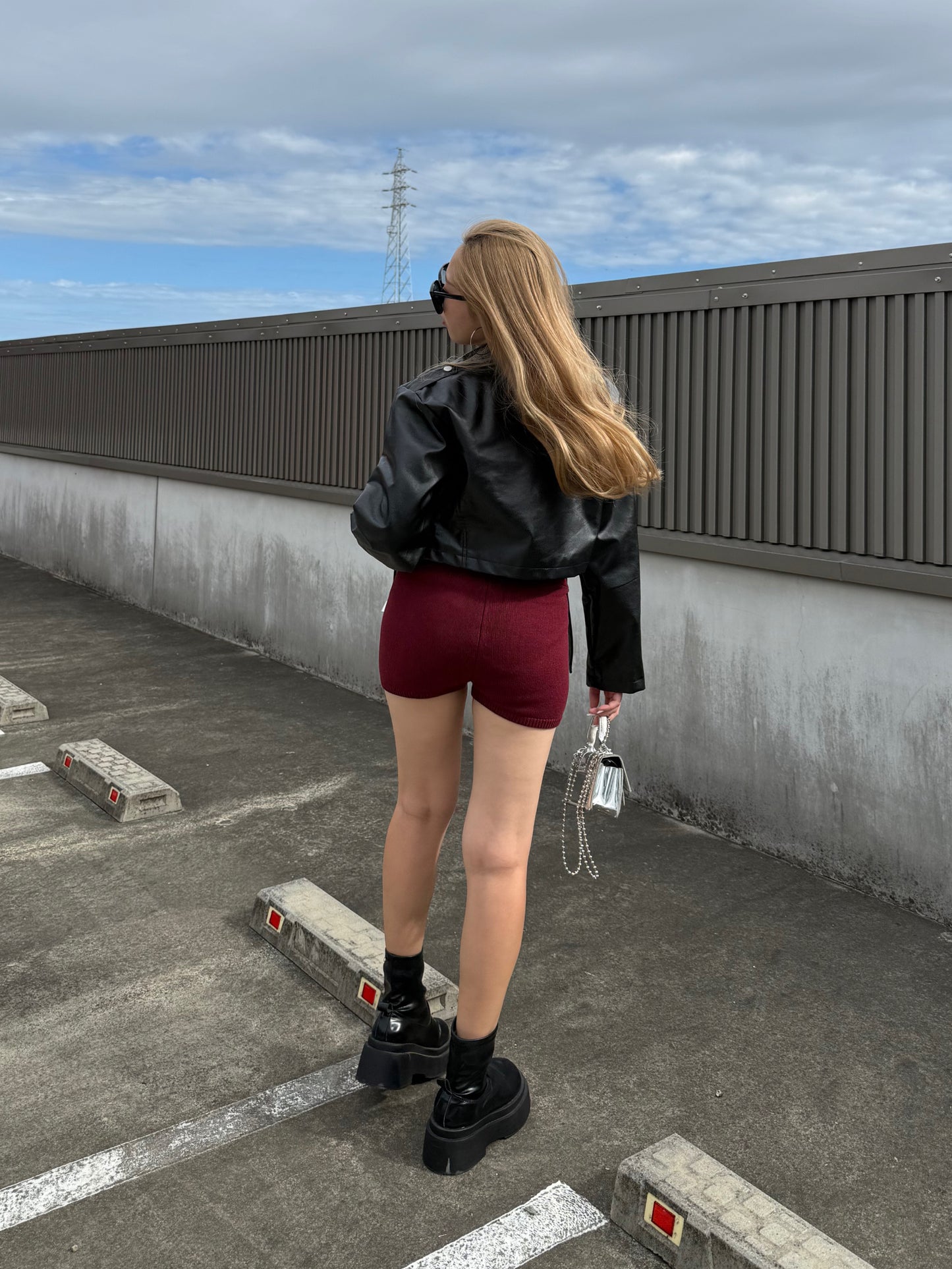 ウエストデザインニットパンツ DPB73506