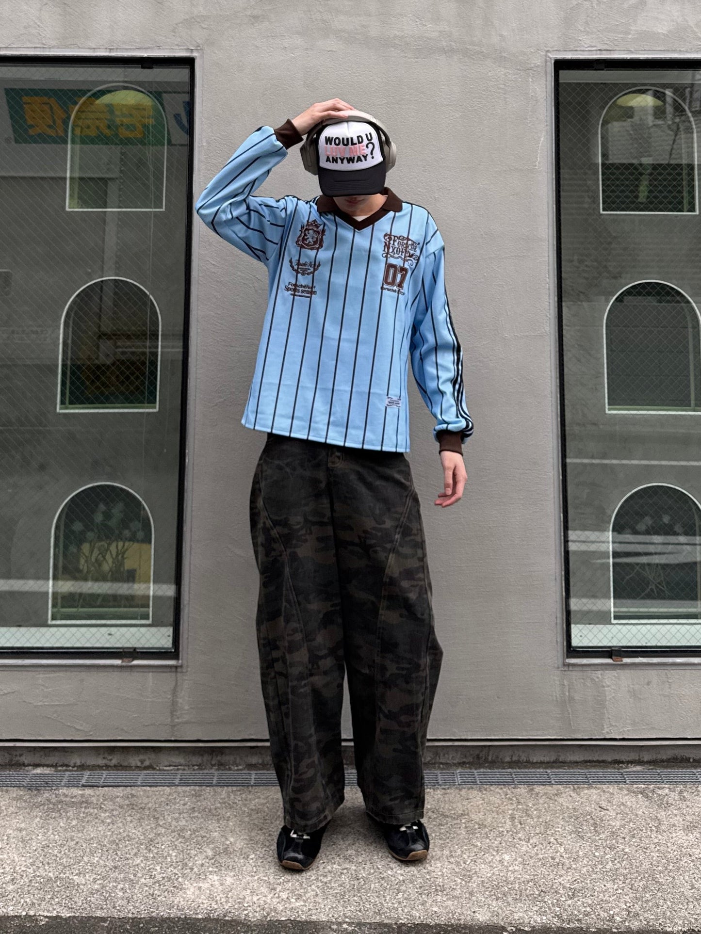 カモフラワイドデニムパンツ DPC05031