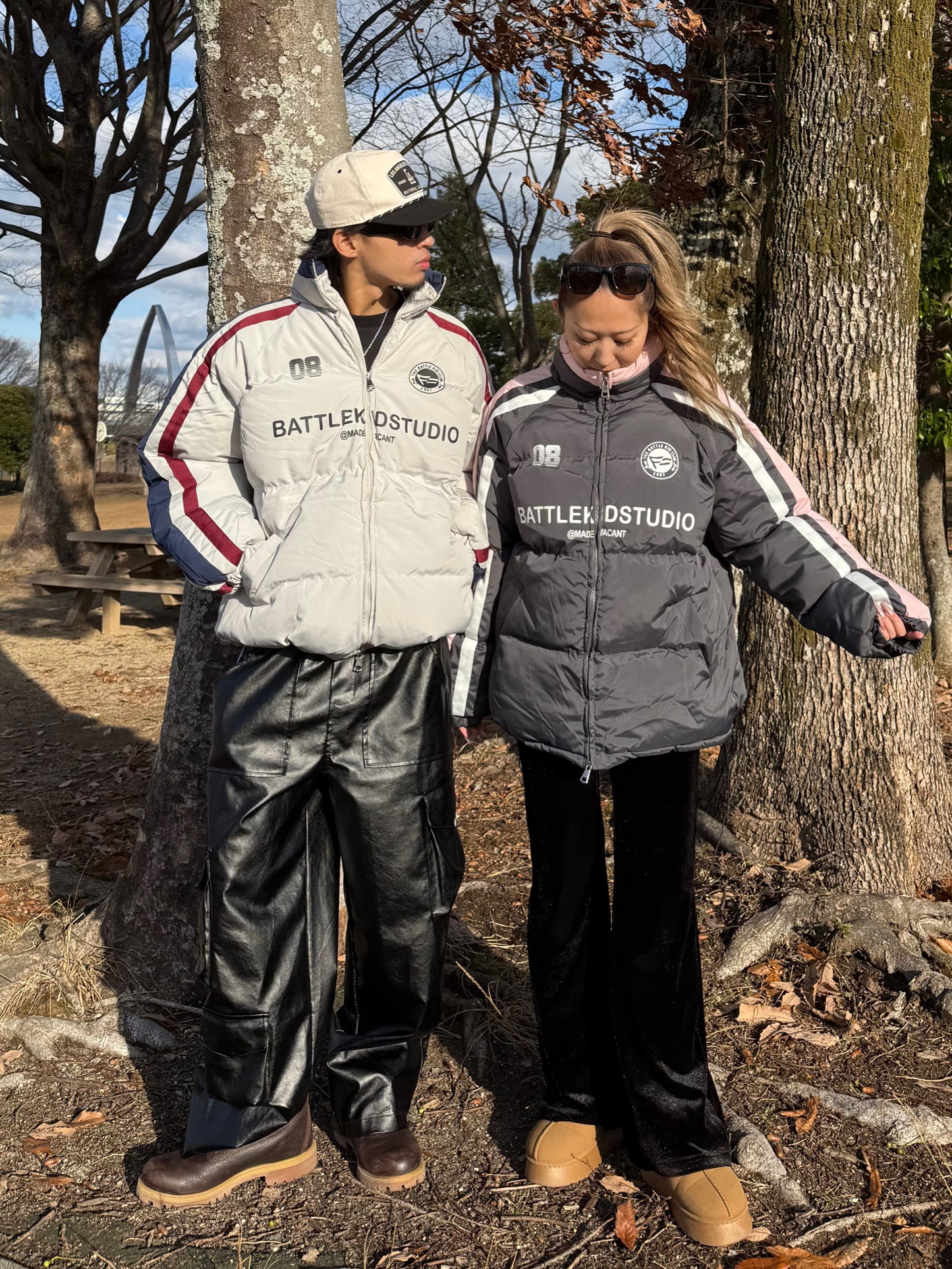 ラインストリート中綿ジャケット DPB90103