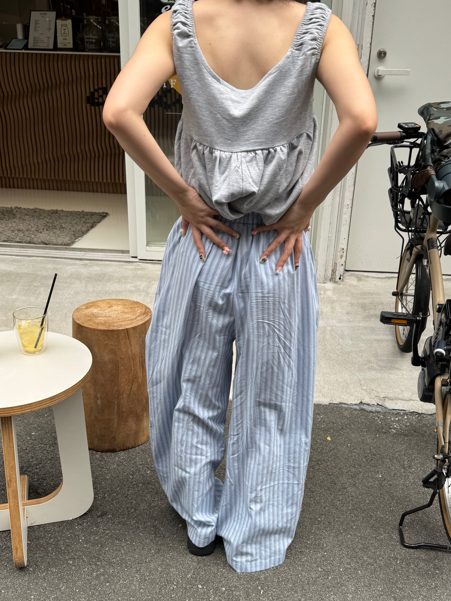 ボタンストライプパンツ DPB85267