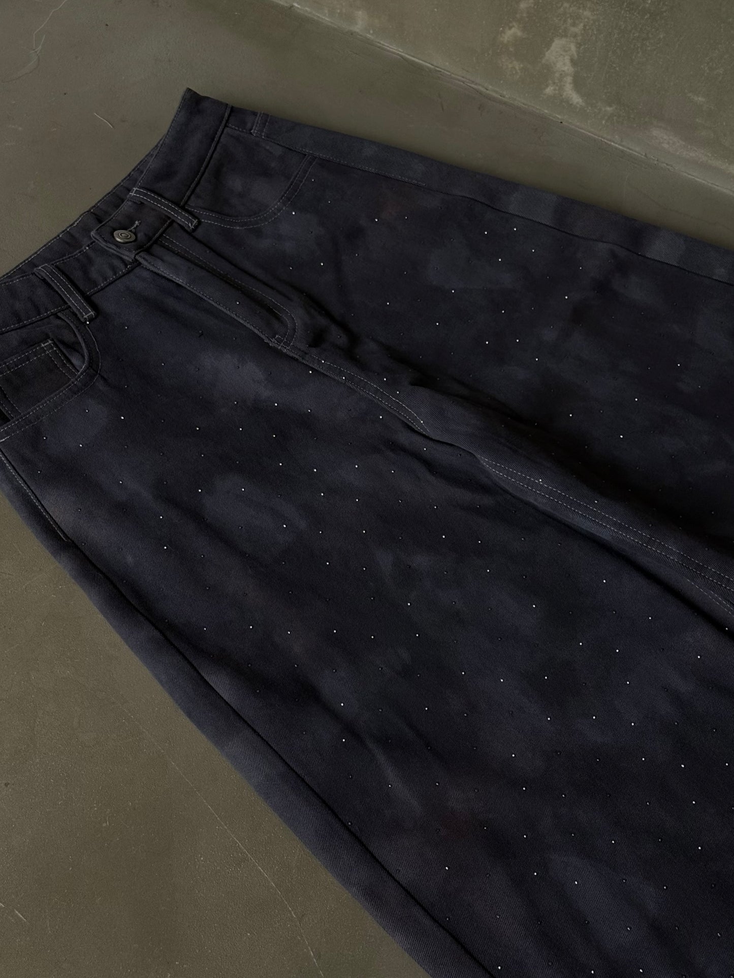 ワイドラメデニムパンツ DPB86173