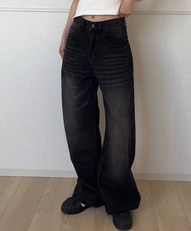 ブラックウォッシュデニムパンツ DPB88272 – CRAMMY