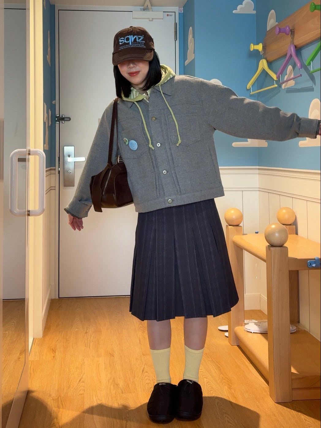 ストライププリーツスカート DPB99031