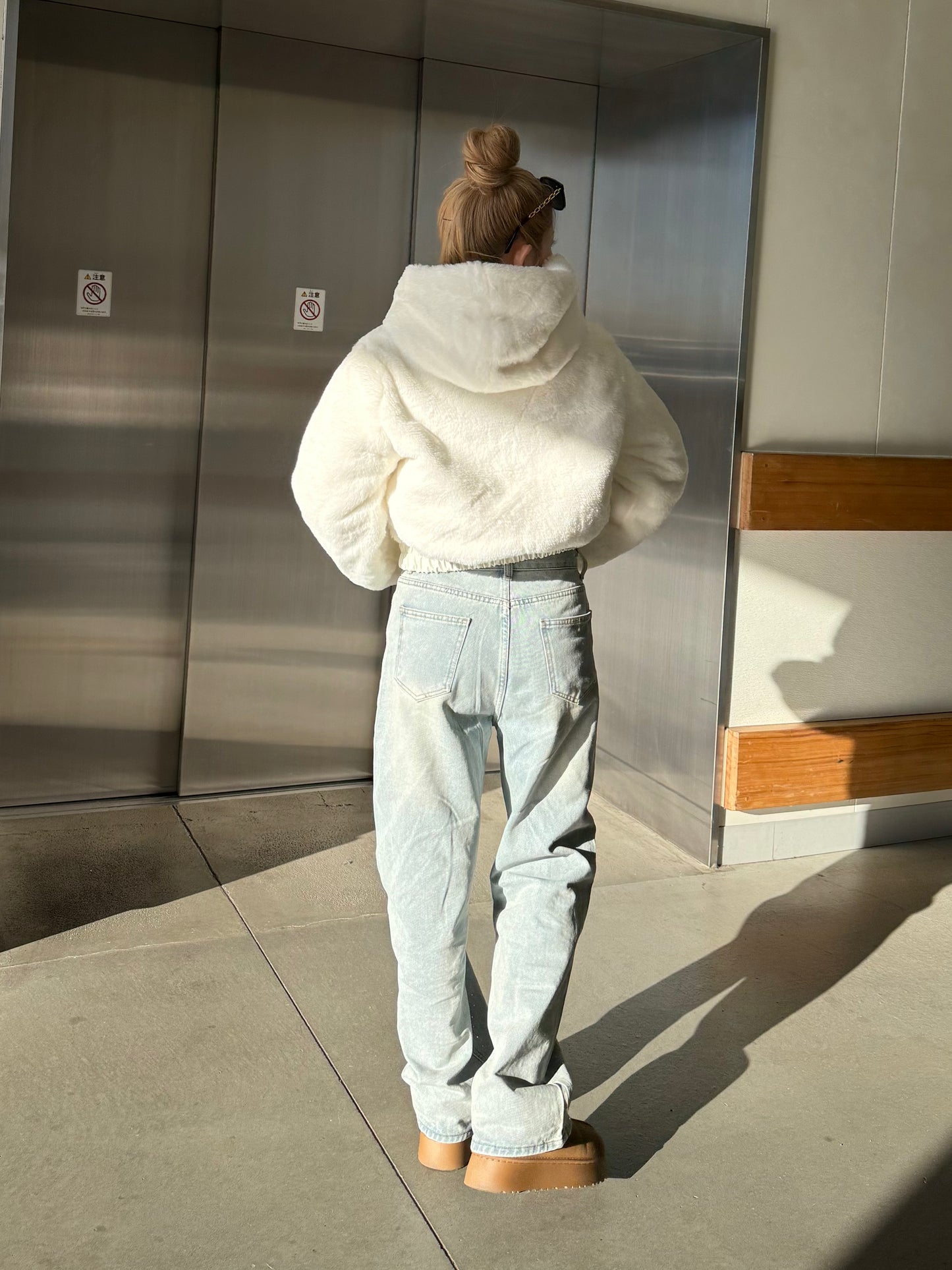 フード付きファージャケット DPB73491