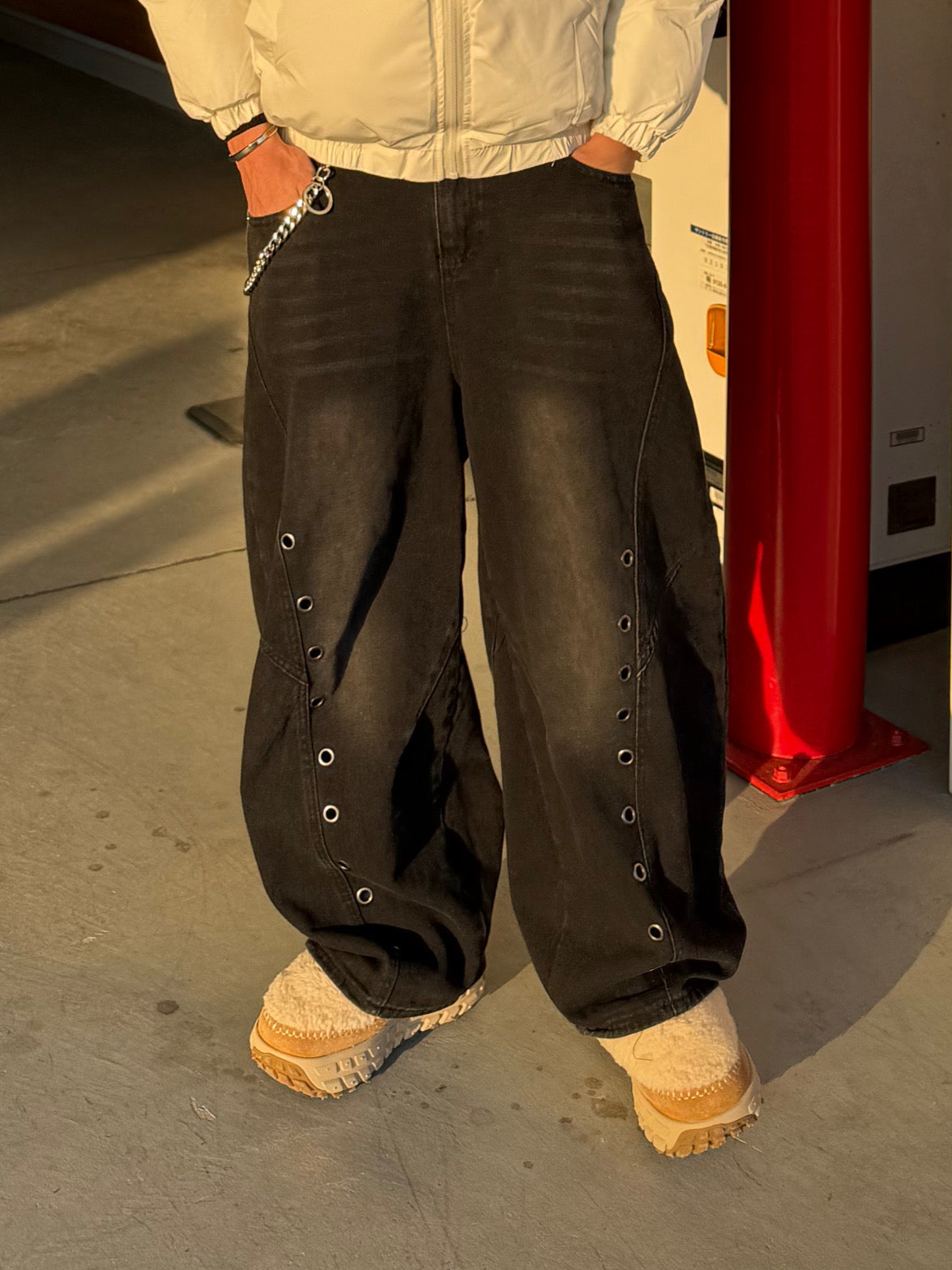 ラインホールデニムパンツ DPB90143